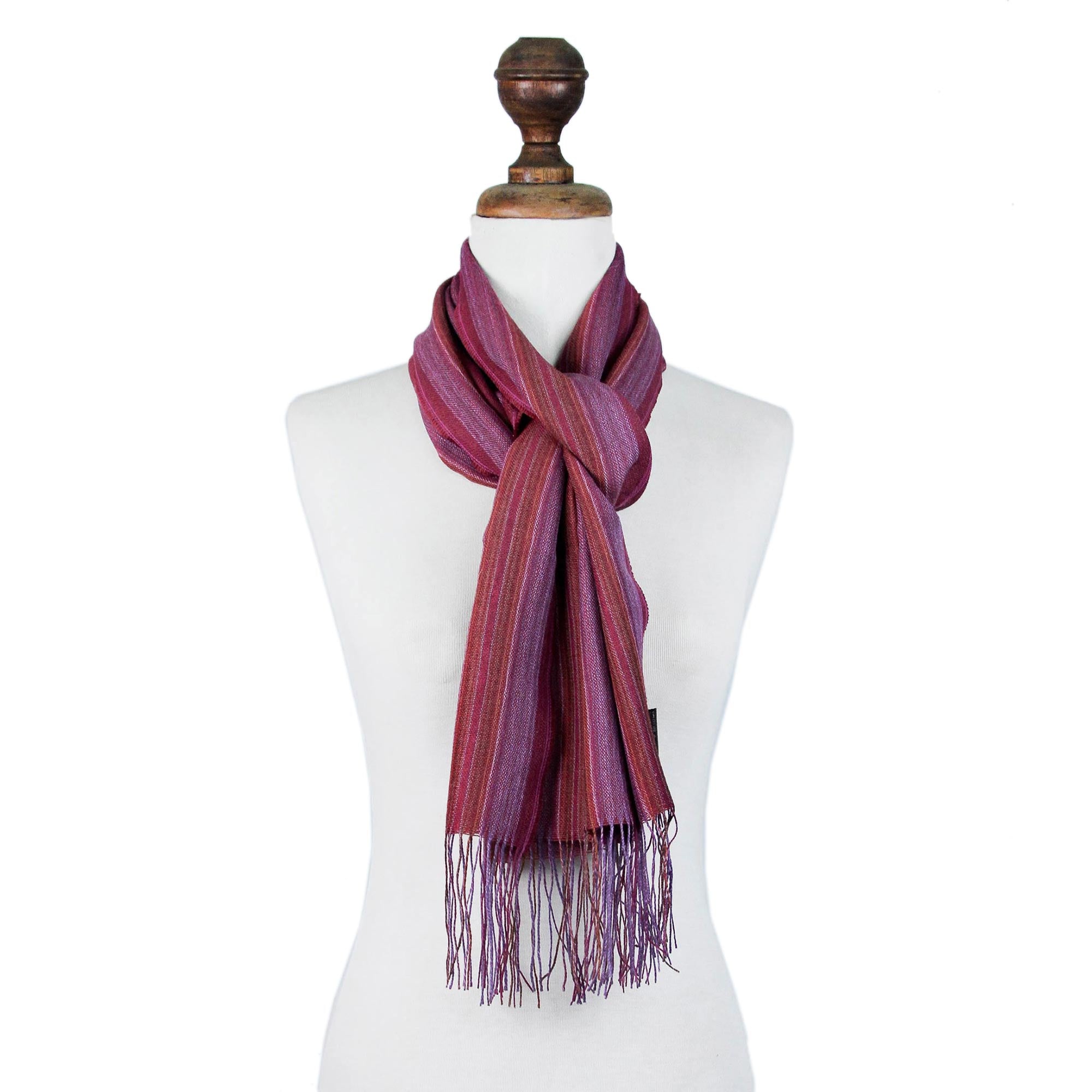 Fiesta in Puno Purple & Red Blend Scarf