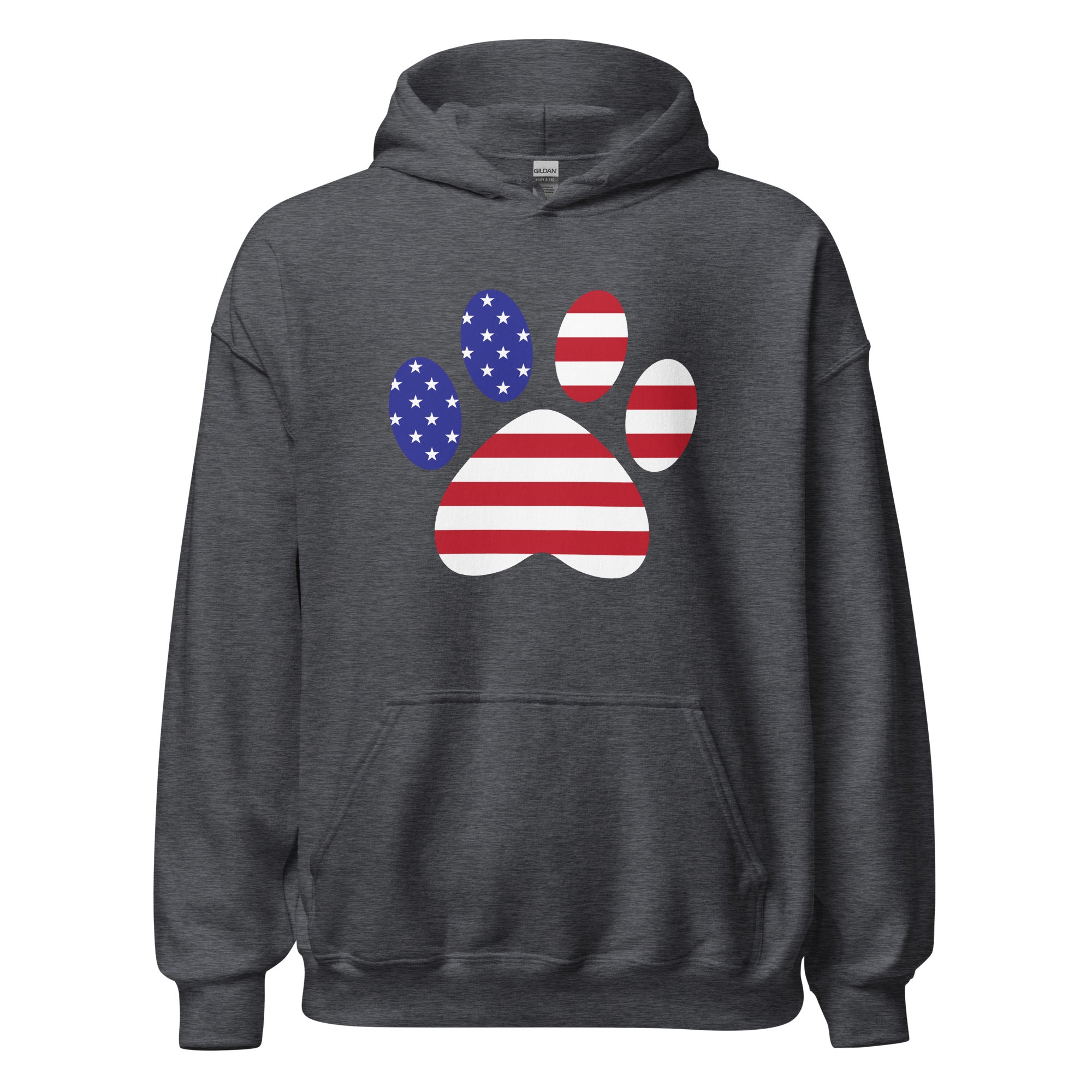 Patriotic Paw Print Hoodie