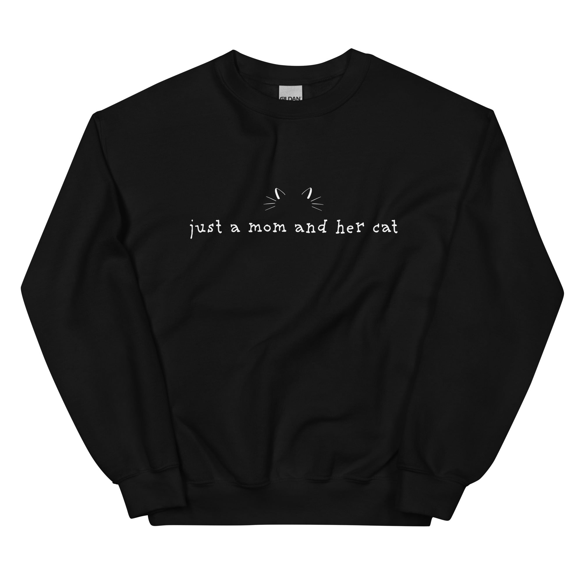 Just A Mom & Her Cat Crewneck Sweatshirt