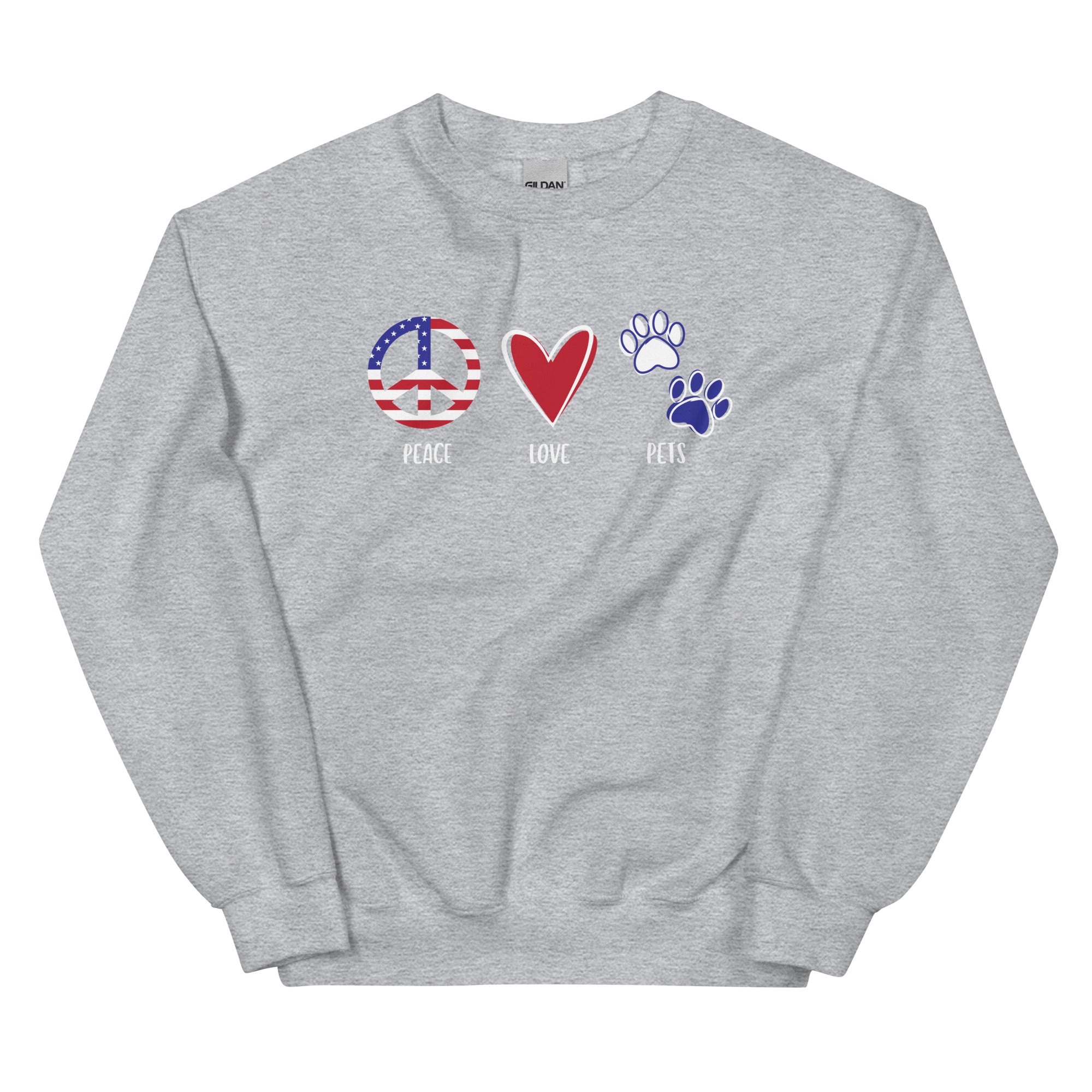 Peace Love & Pets Crewneck Sweatshirt