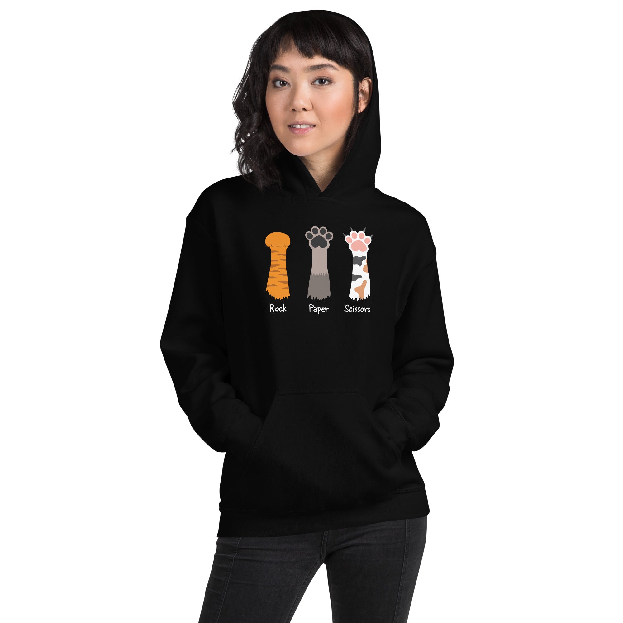 Rock Paper Scissors Paw Hoodie