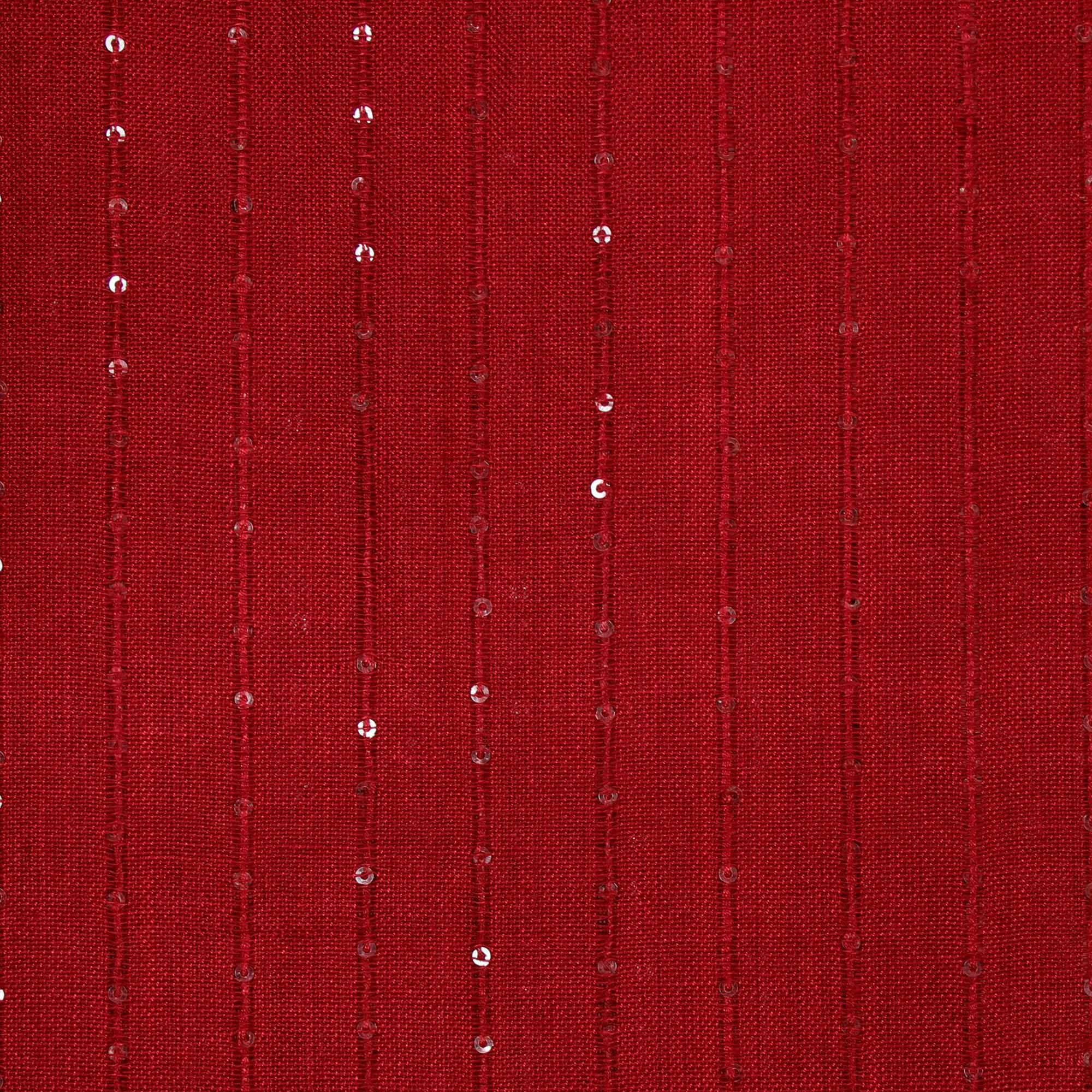 Garnet Glimmer Embellished Viscose Shawl in Cranberry from India