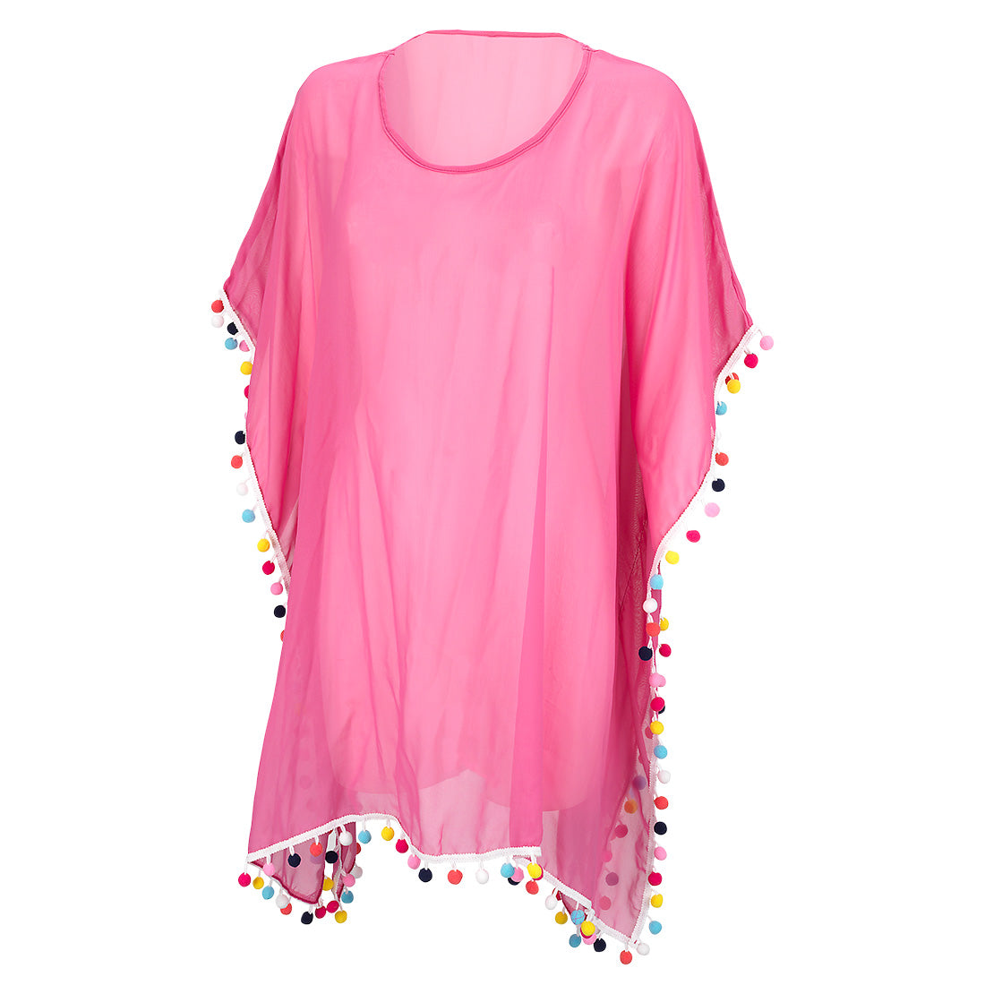 Hot Pink Pom-Tastic Coverup