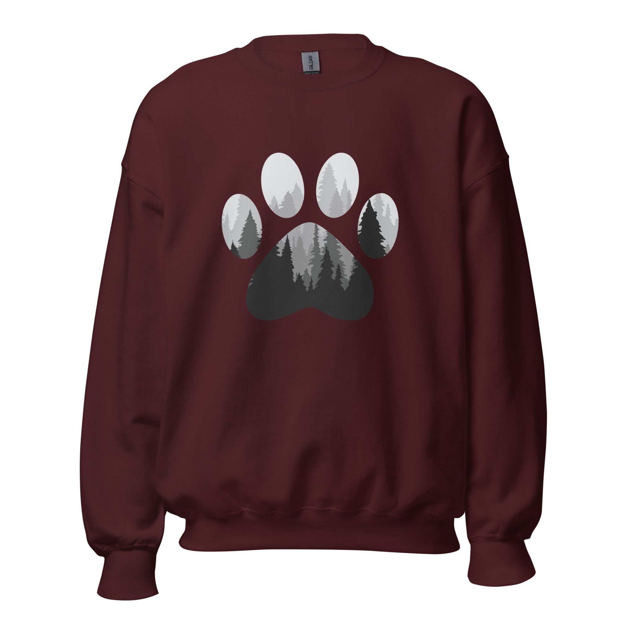 Nature View Paw Crewneck Sweatshirt