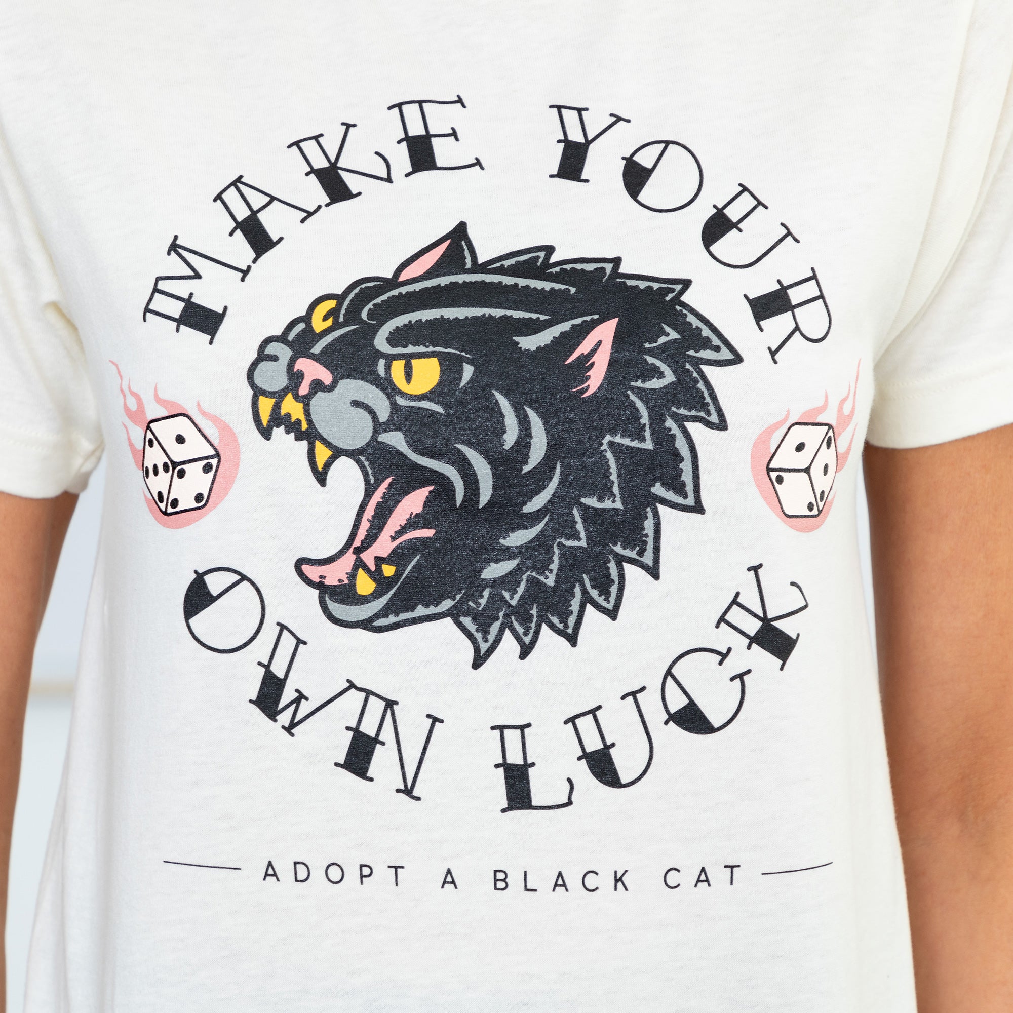 Lucky Black Cat T-Shirt