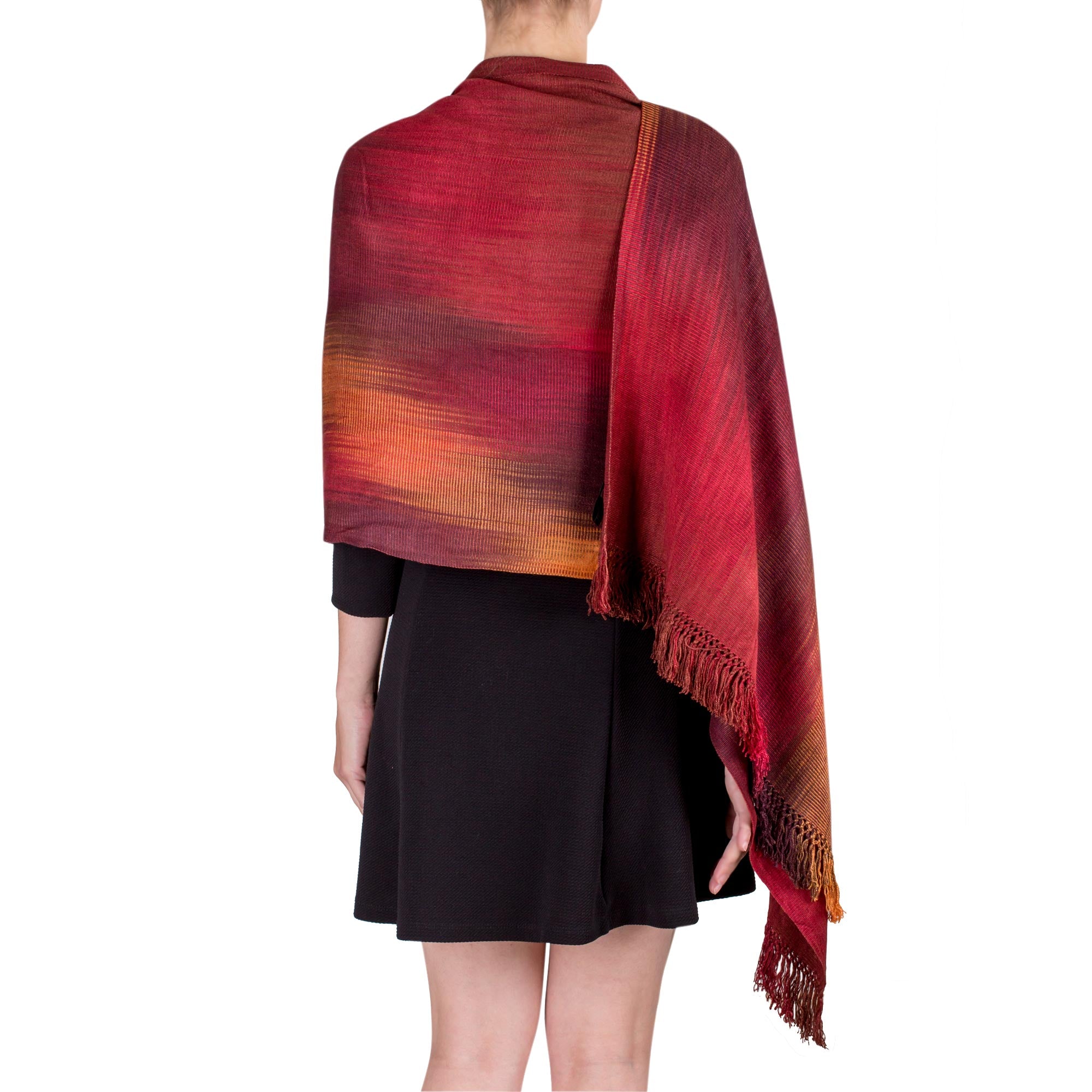 Maya Firebird Unique Rayon Chenille Shawl