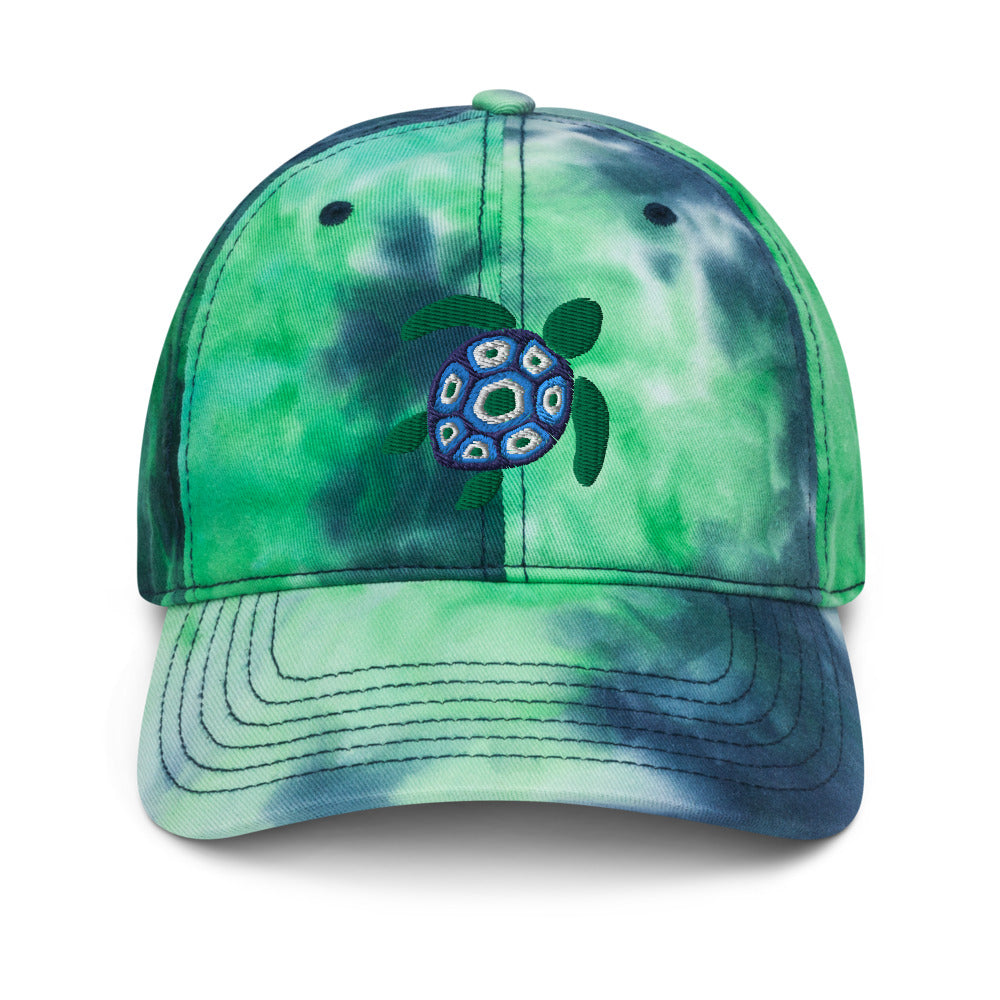 Sea Turtle Tie-Dye Baseball Hat