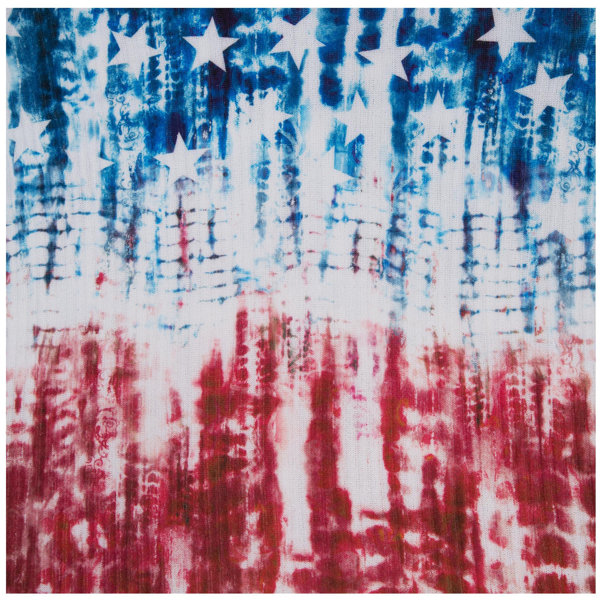 Tie-Dye Americana Cold Shoulder Top