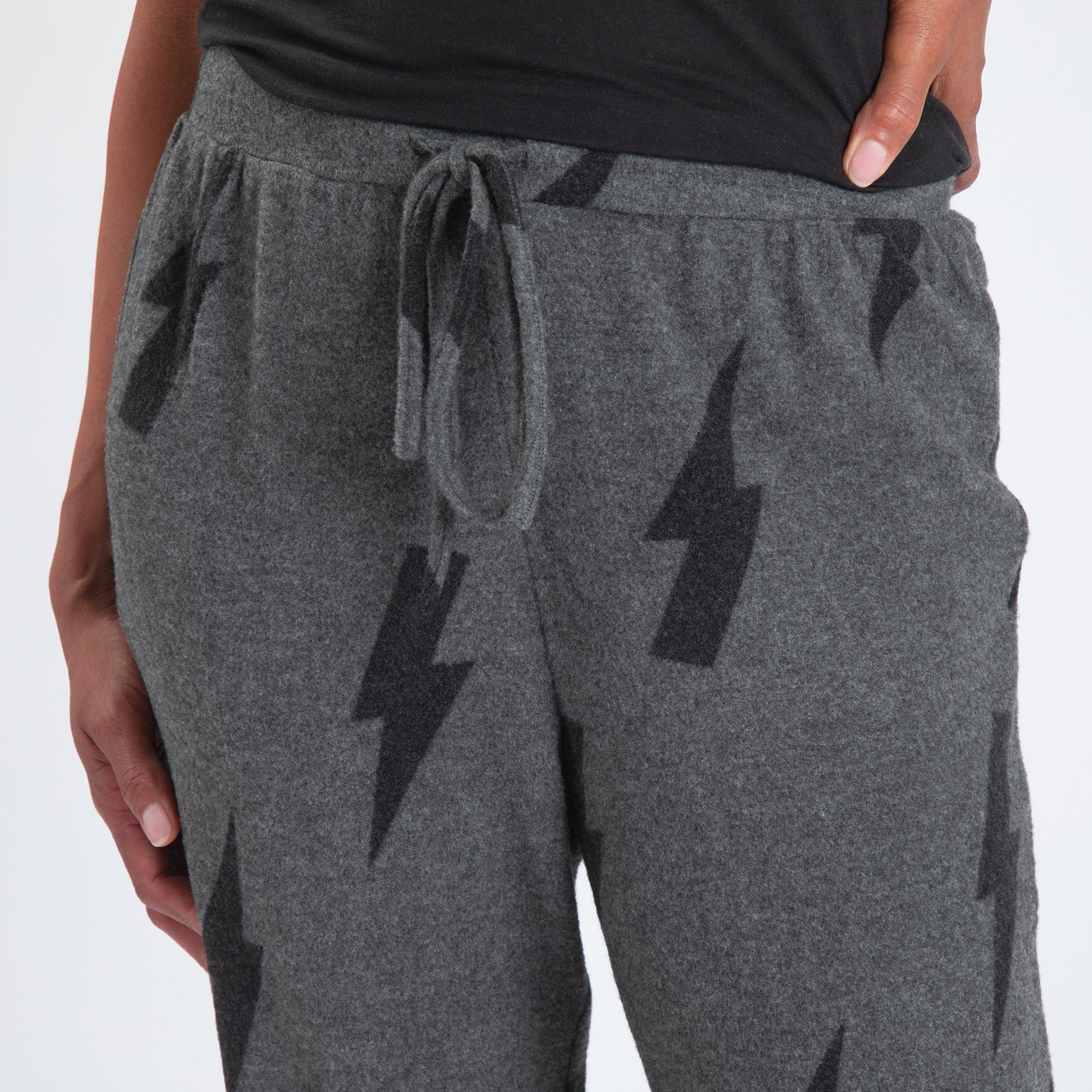 Lightning Bolt Hacci Drawstring Pants