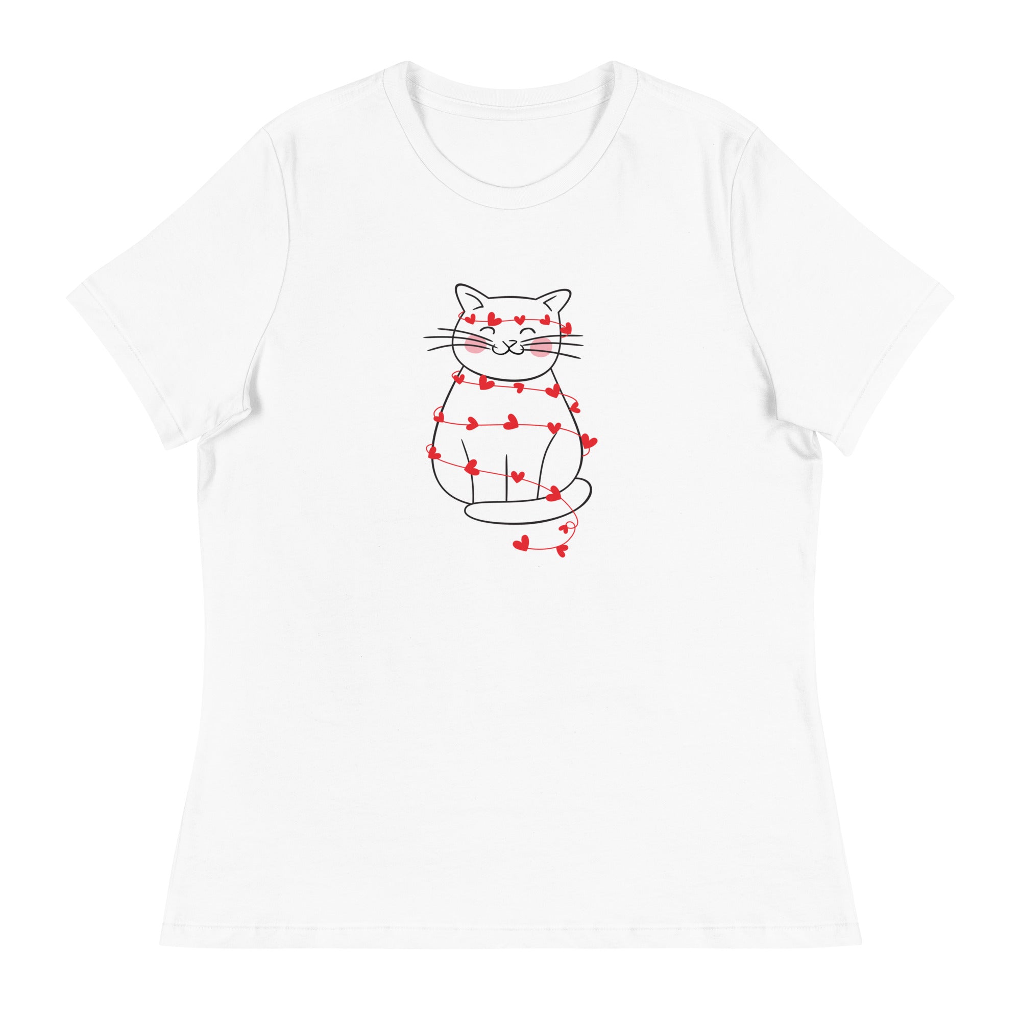 Wrapped in Love Kitty Women's Relaxed T-Shirt