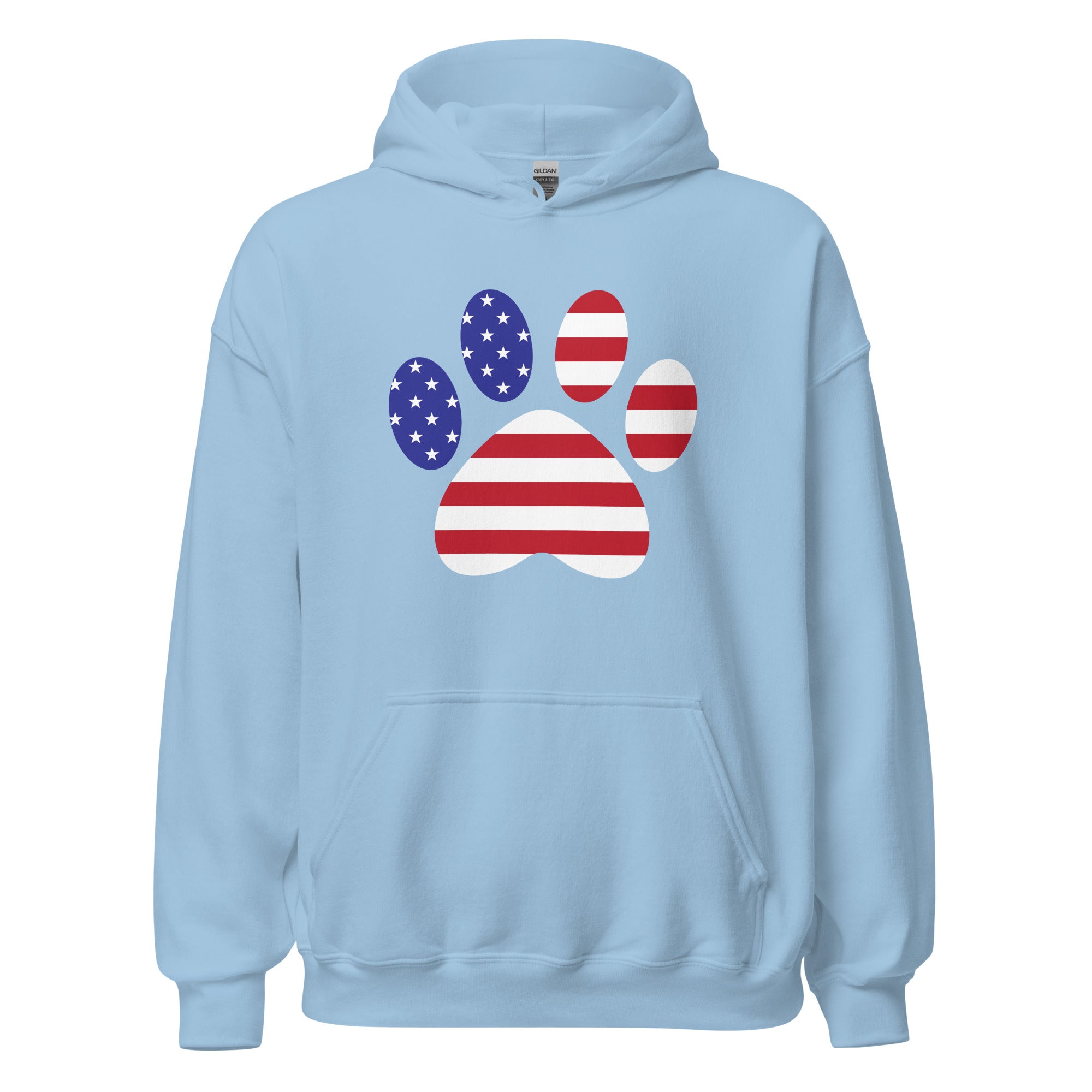 Patriotic Paw Print Hoodie