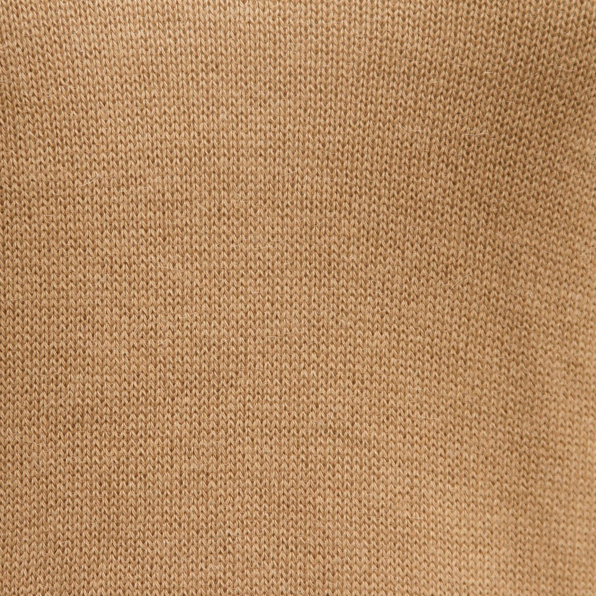 Tan Warmth Cotton and alpaca sweater