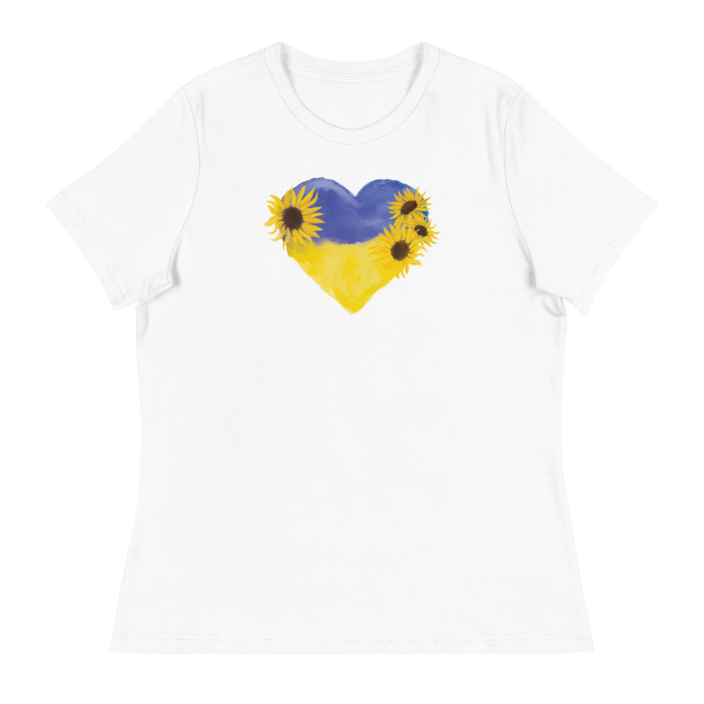 Love For Ukraine Sunflowers Women's Relaxed T-Shirt