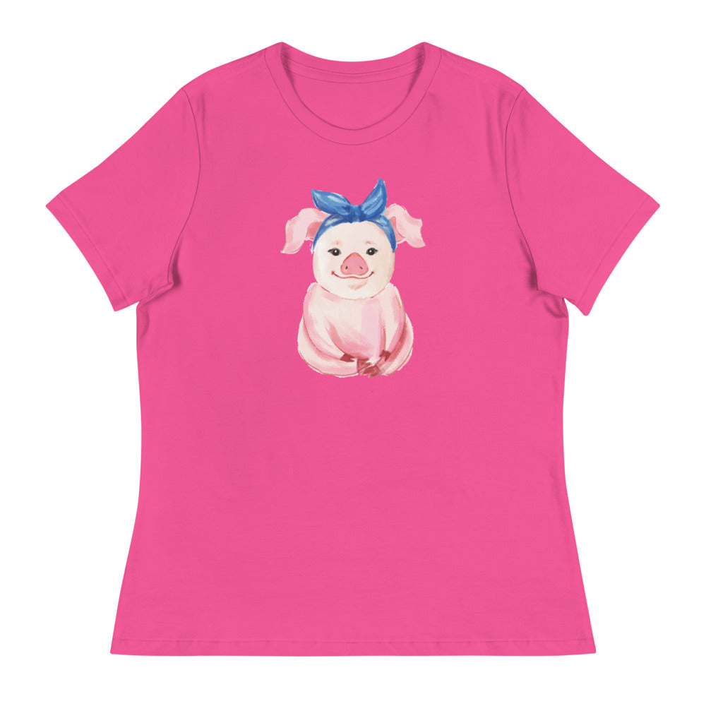 Pretty Pink Piglet Women's Relaxed T-Shirt