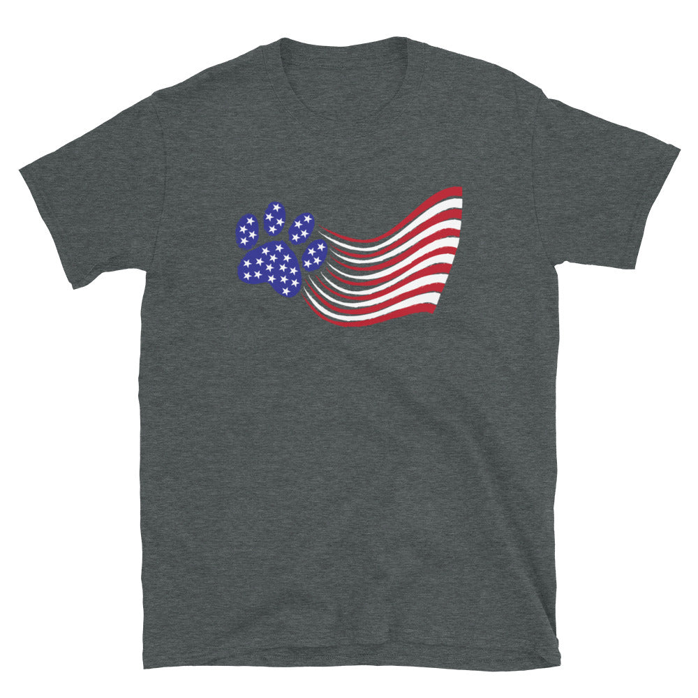 Paws and Stripes Flag T-Shirt