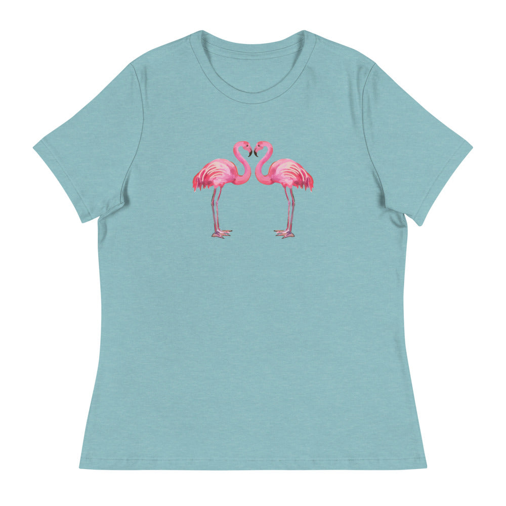 Flamingo Love Women's Relaxed T-Shirt