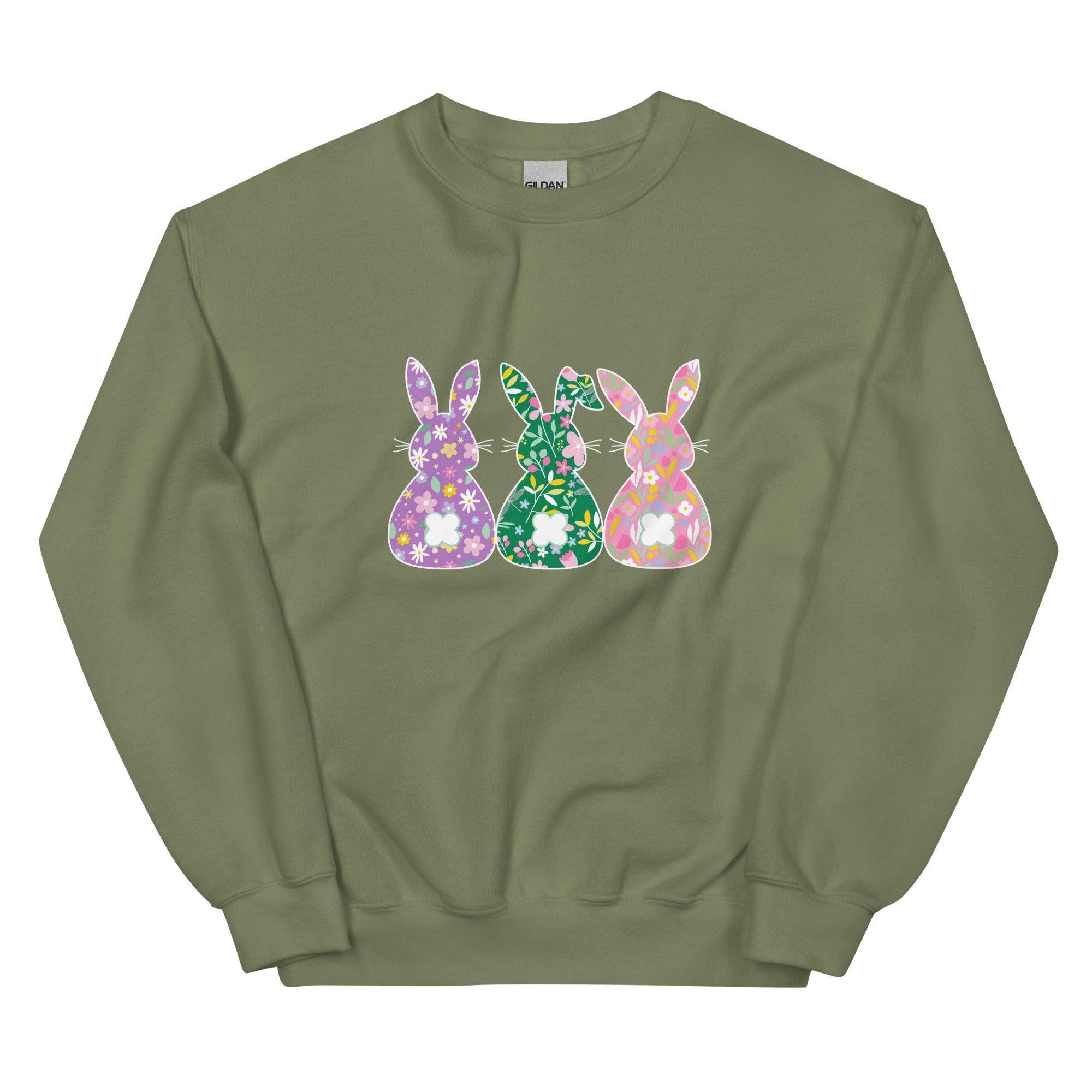 Whimsical Bunnies Crewneck Sweatshirt