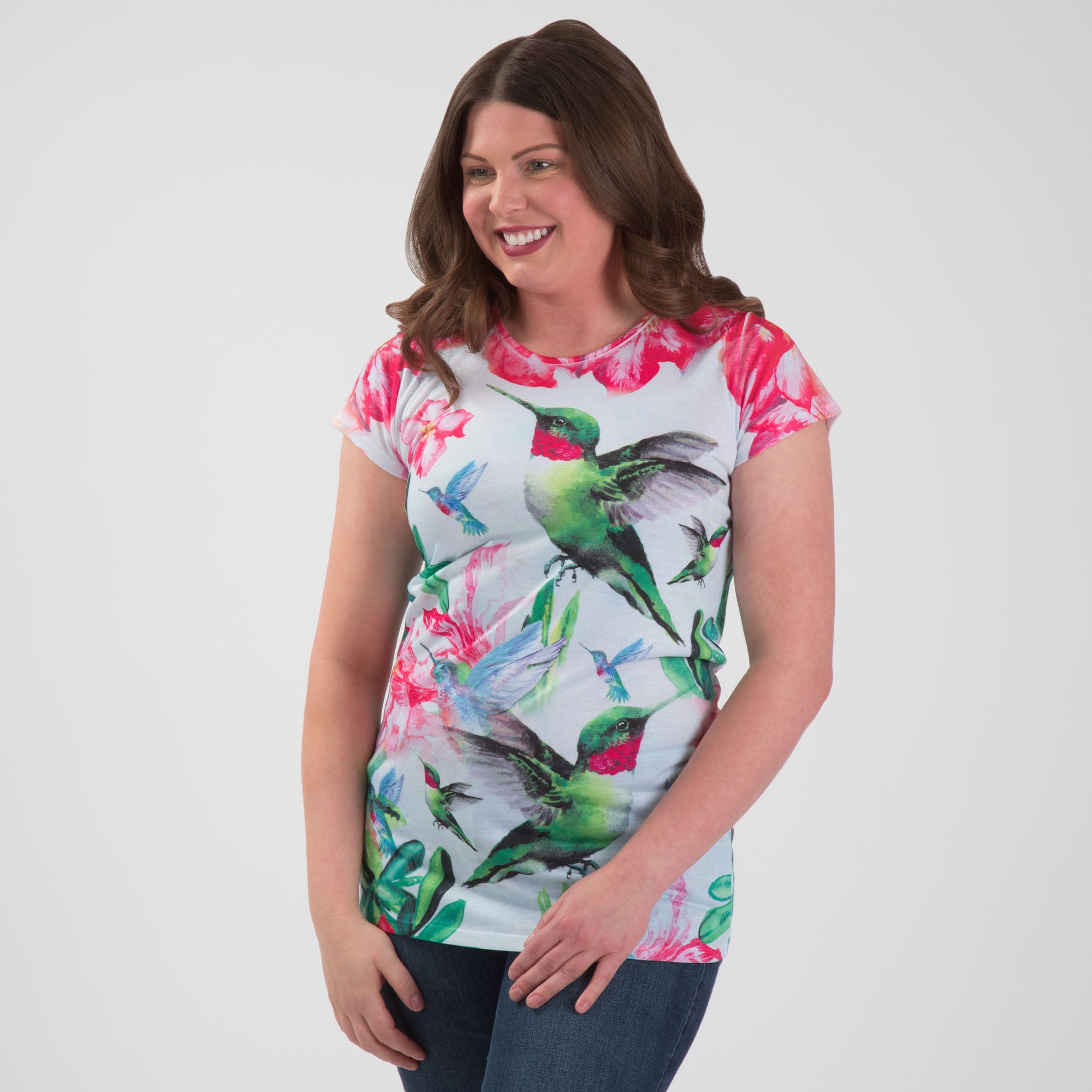 Blissful Hummingbird Short Sleeve Tee