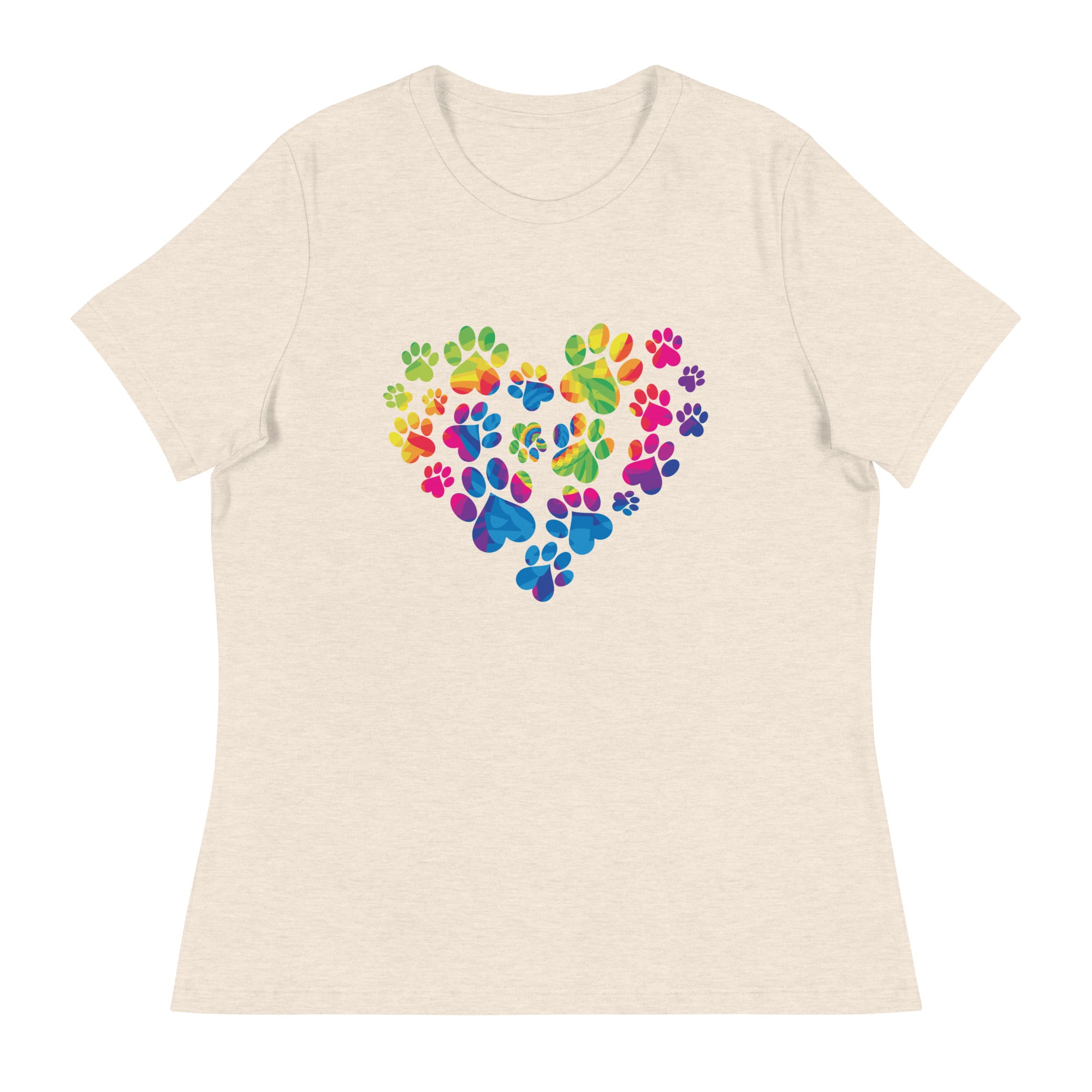 Anniversary Paw Print Love Women's Relaxed T-Shirt