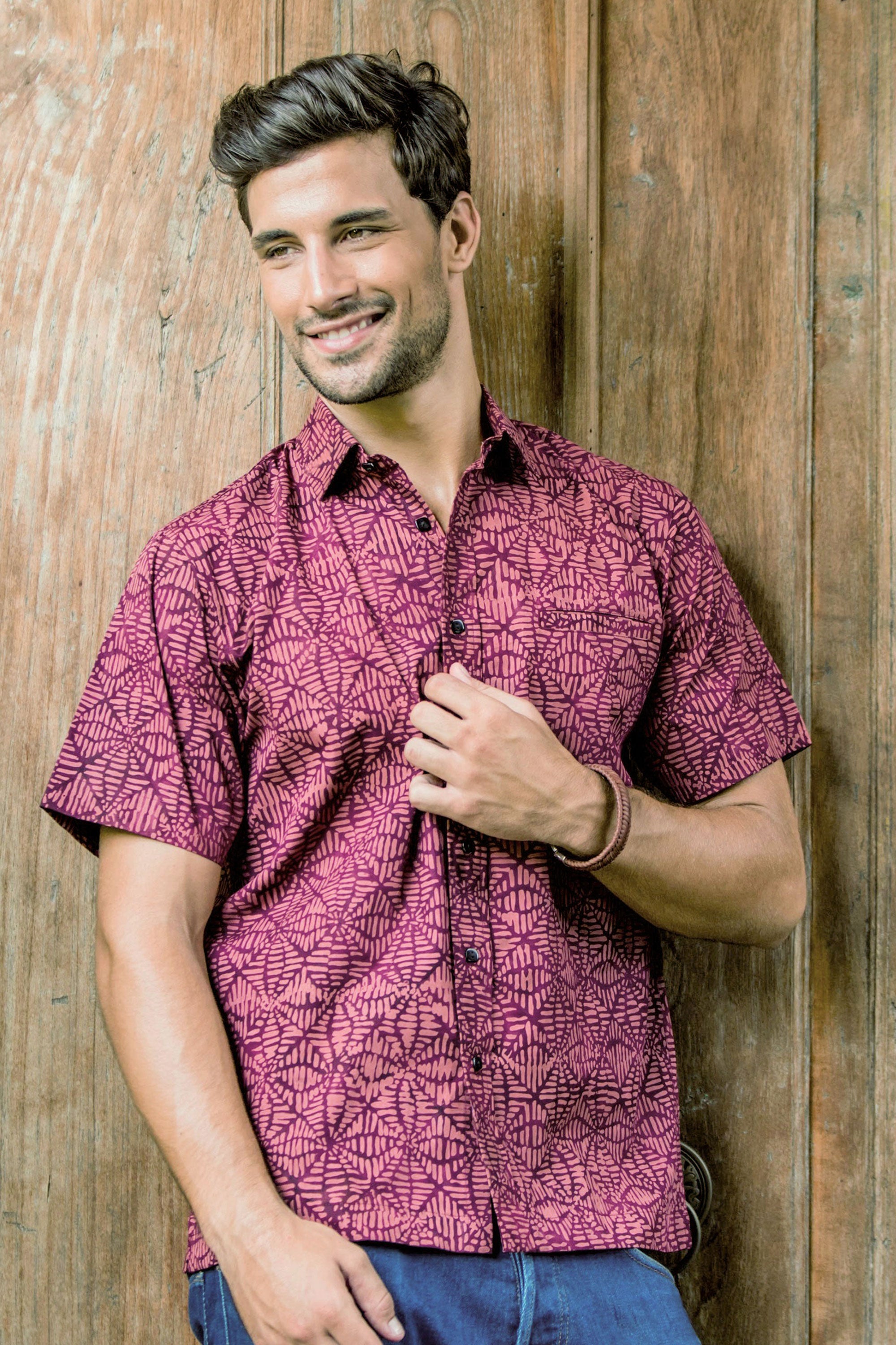 Distinguished Traveler Cotton Batik Shirt