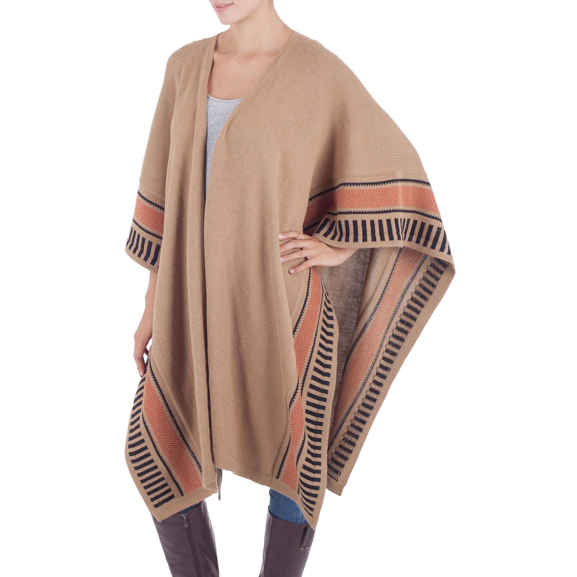 Desert Sand Ruana Cloak