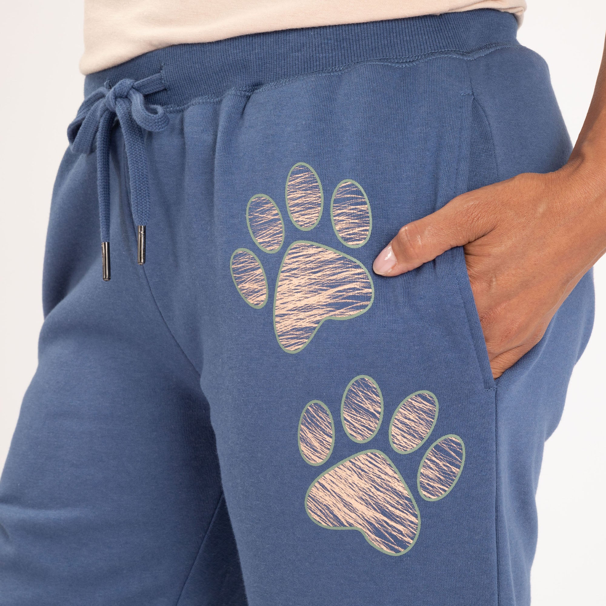 Paw Print Athletic Stripe Sweatpants