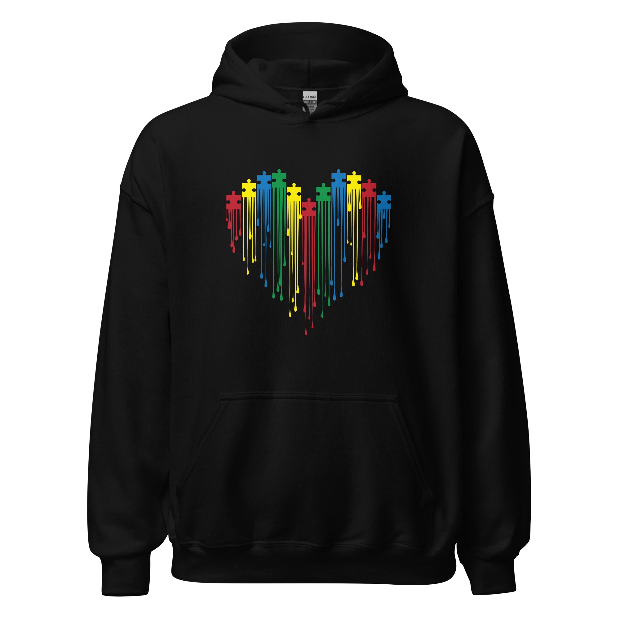 Painted Heart for Autism Hoodie