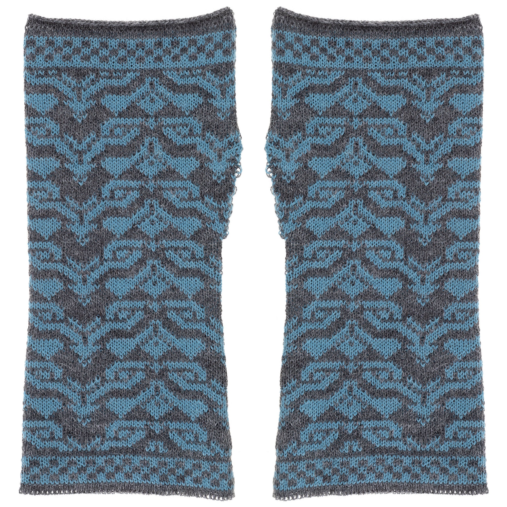 Two-Toned Alpaca Fingerless Mittens