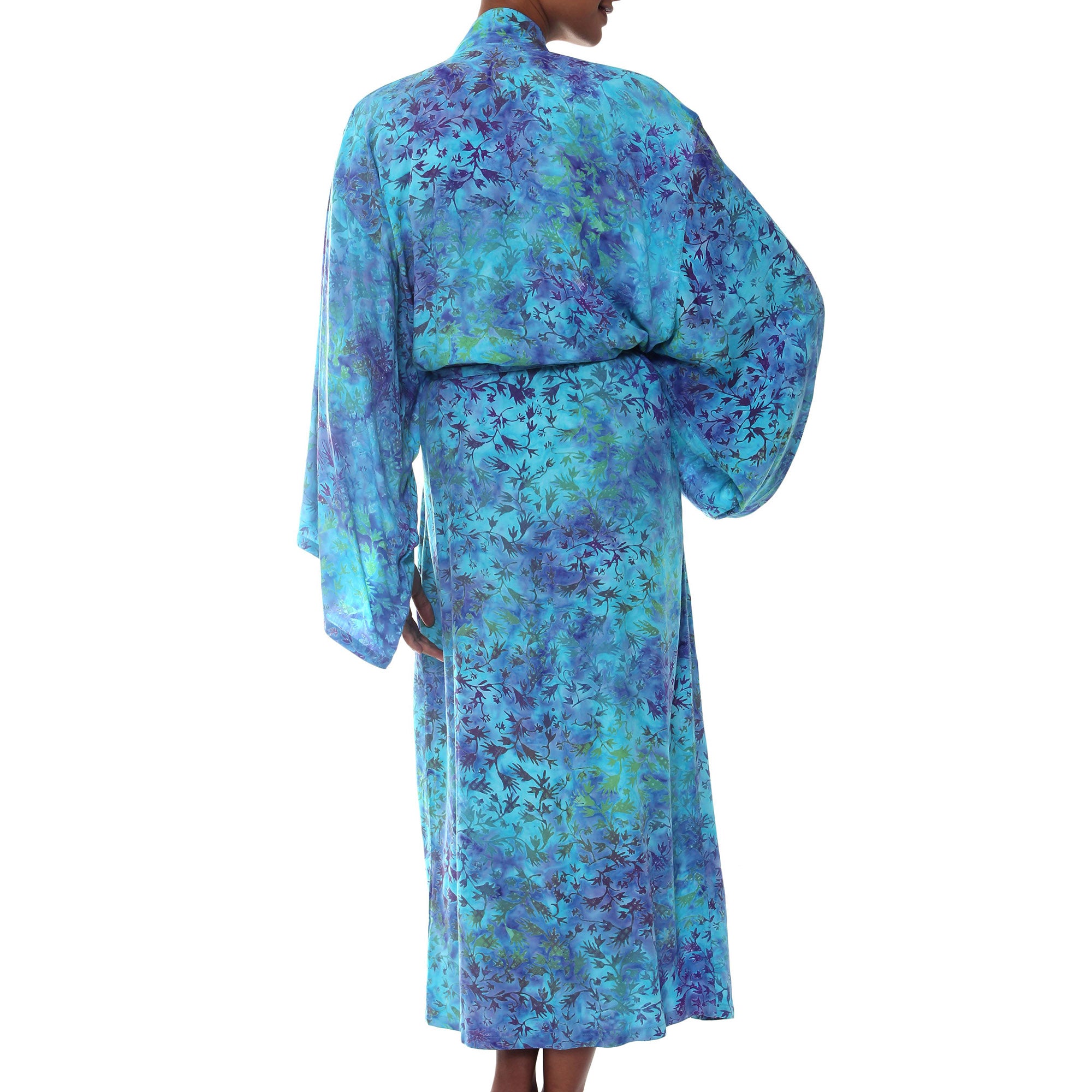 Misty Garden Batik Robe