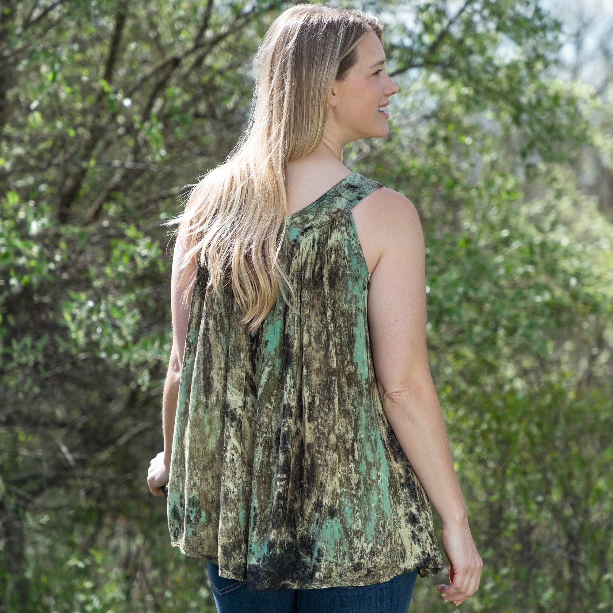 Beaded Swirl Sleeveless Tunic