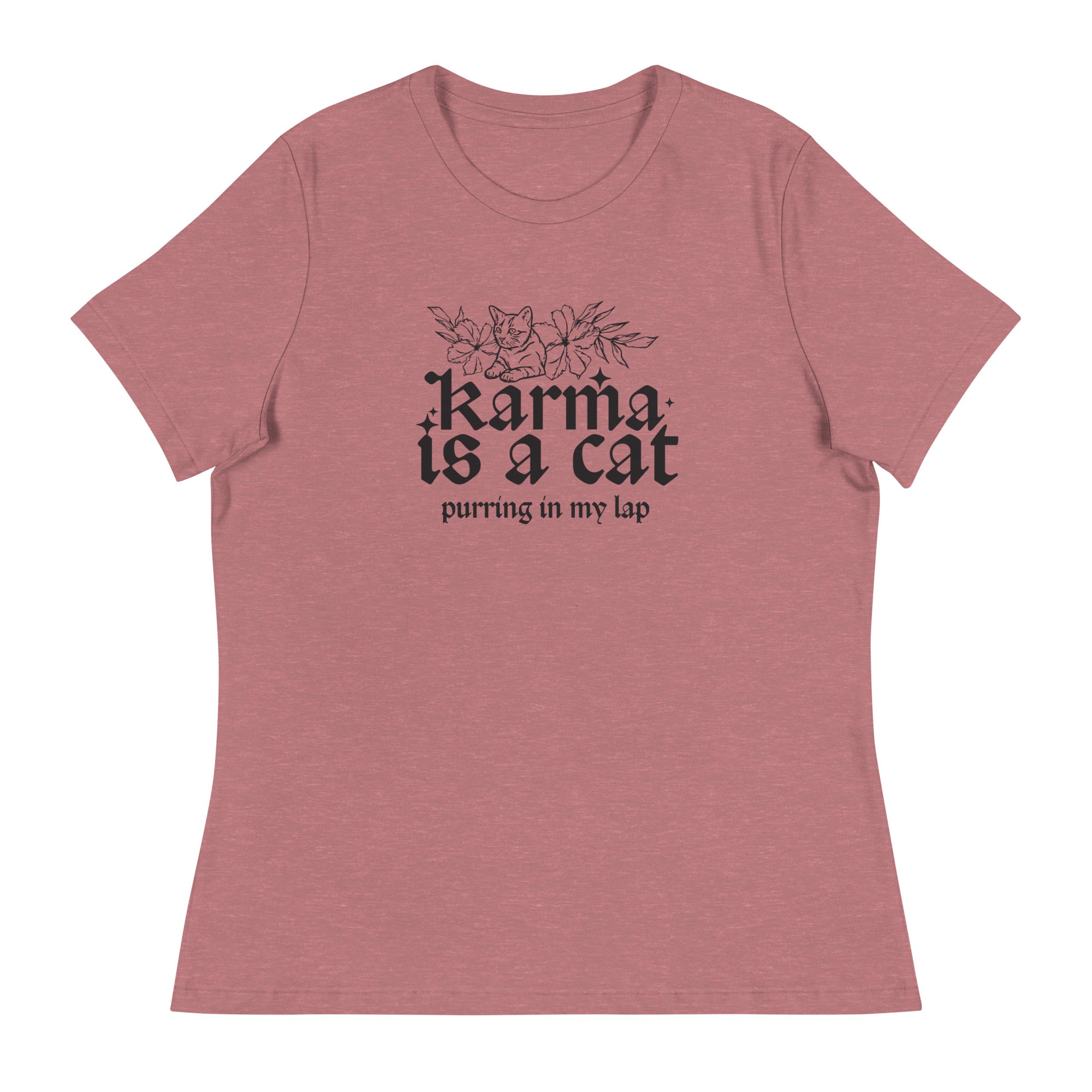 Karma is a Cat Women's Relaxed T-Shirt