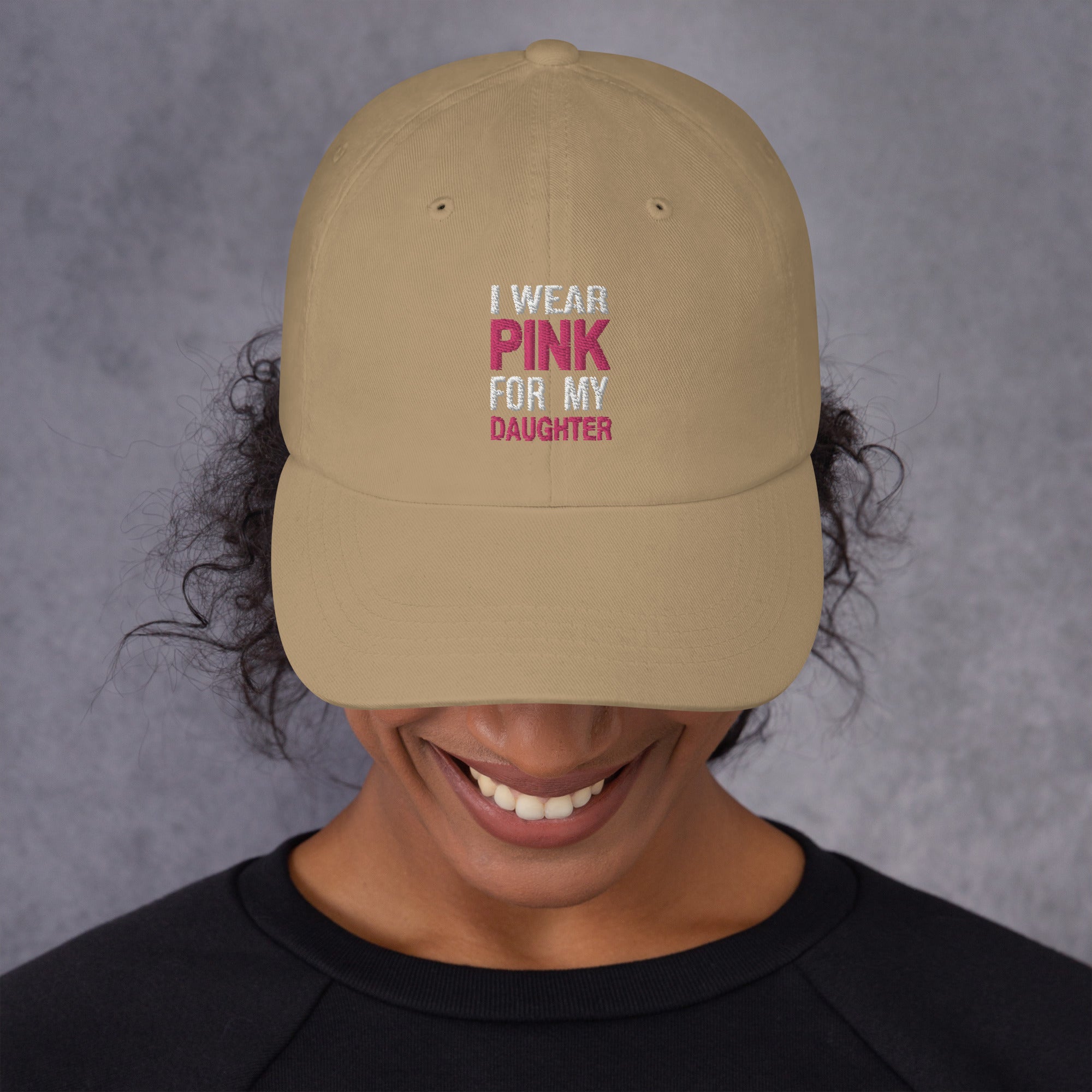 I Wear Pink For My Daughter Baseball Hat