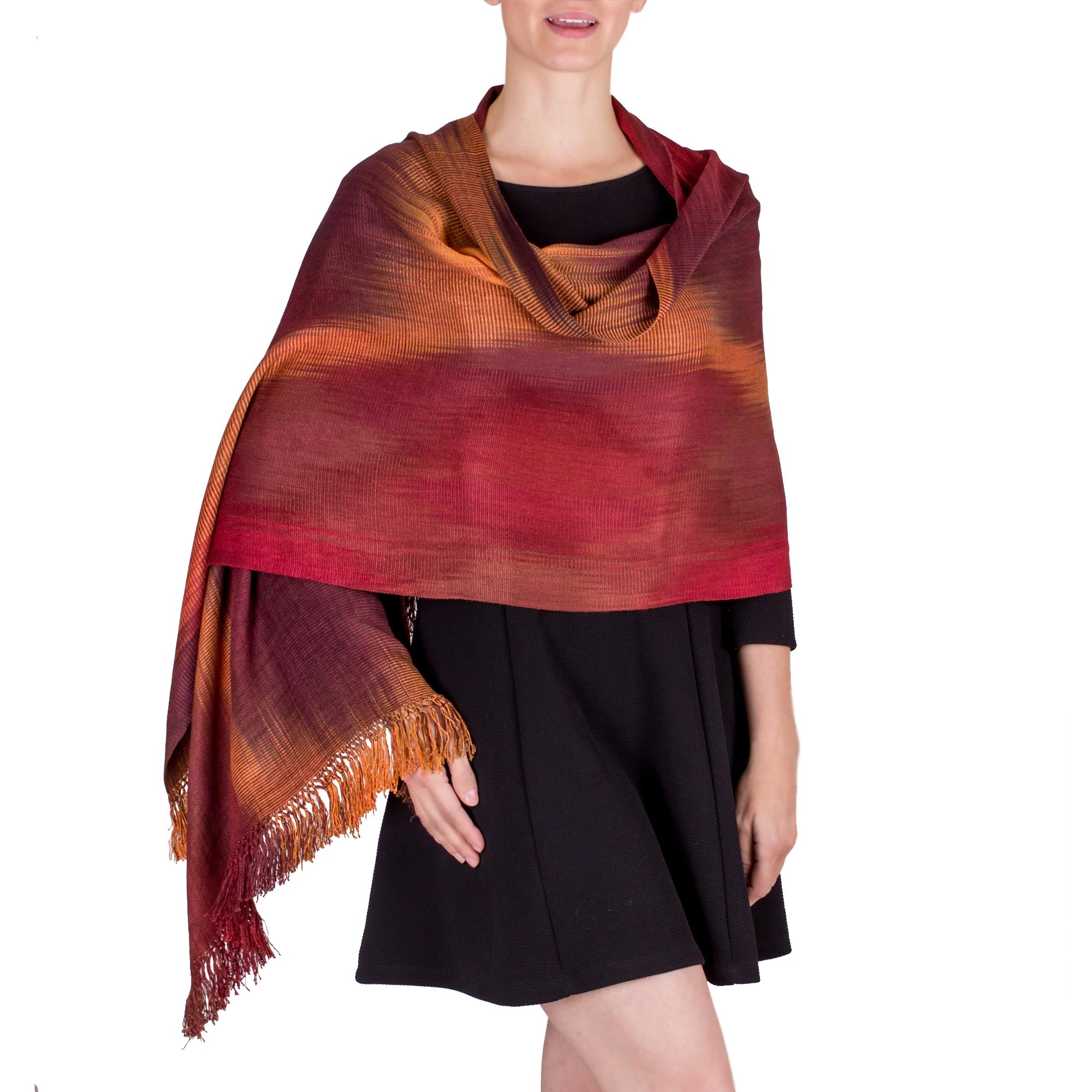 Maya Firebird Unique Rayon Chenille Shawl