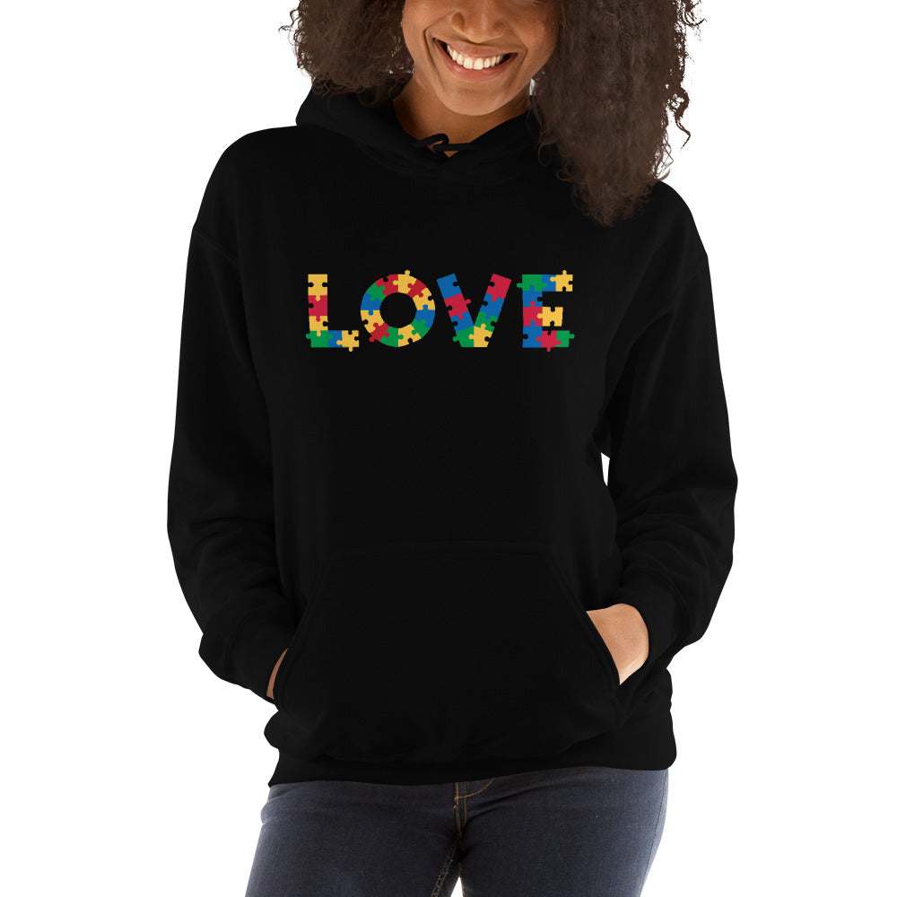 Autism Acceptance & Love Puzzle Hoodie