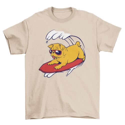 Surf's Up Pug T-Shirt