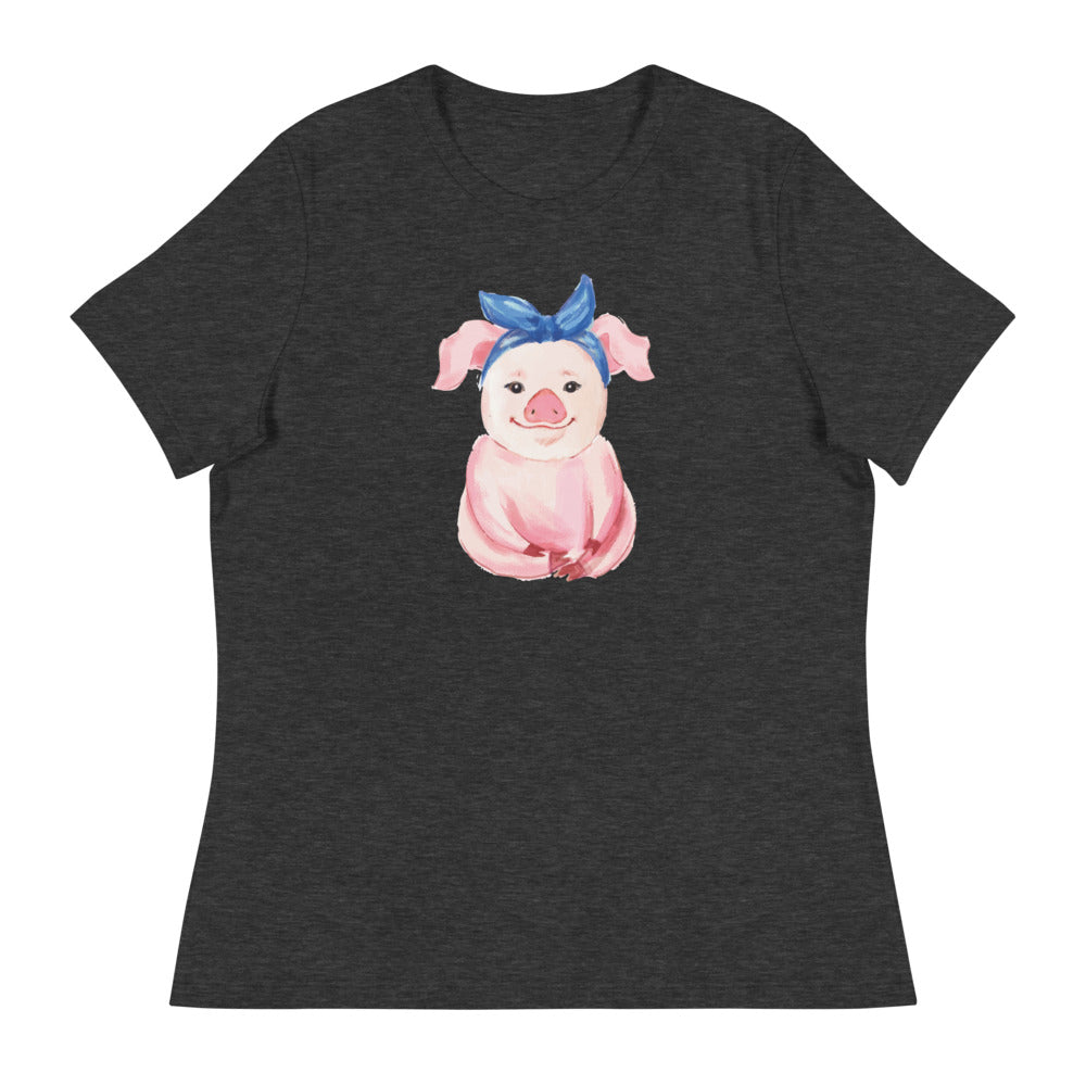 Pretty Pink Piglet Women's Relaxed T-Shirt