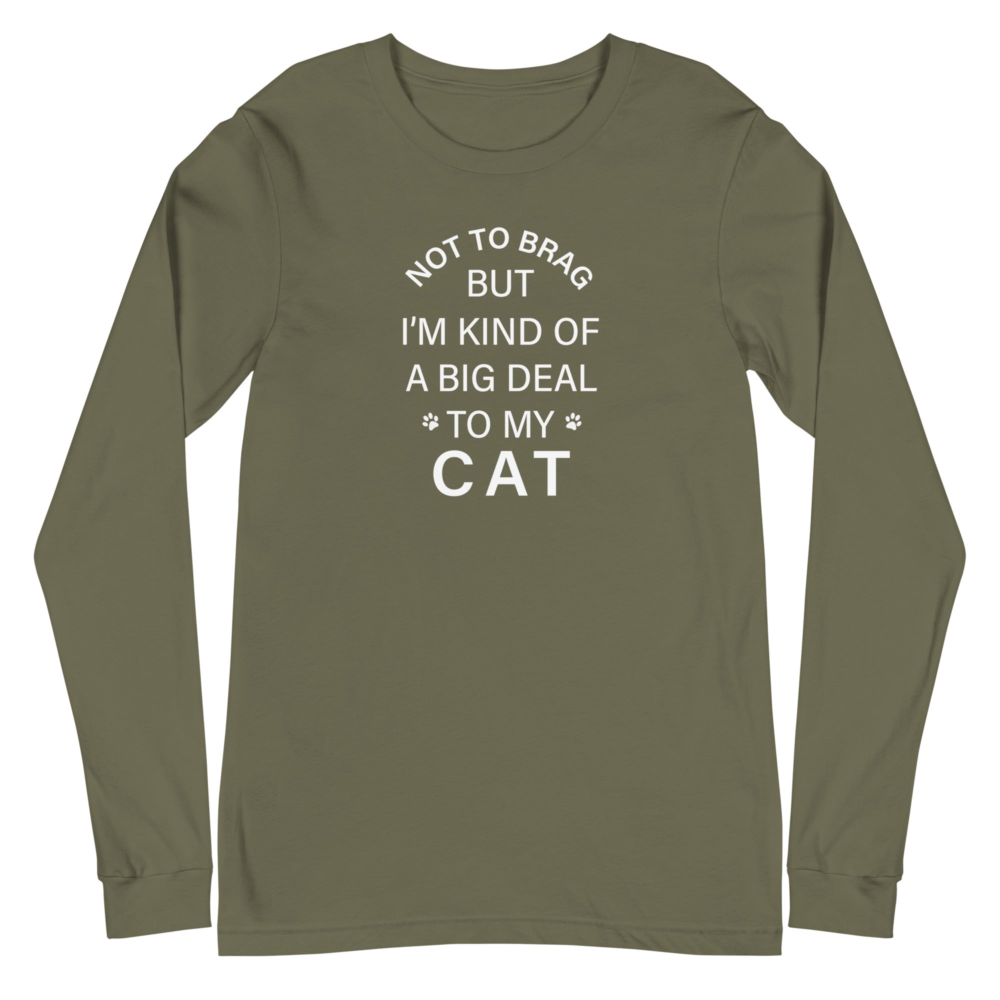 Not To Brag Cat Long Sleeve Tee