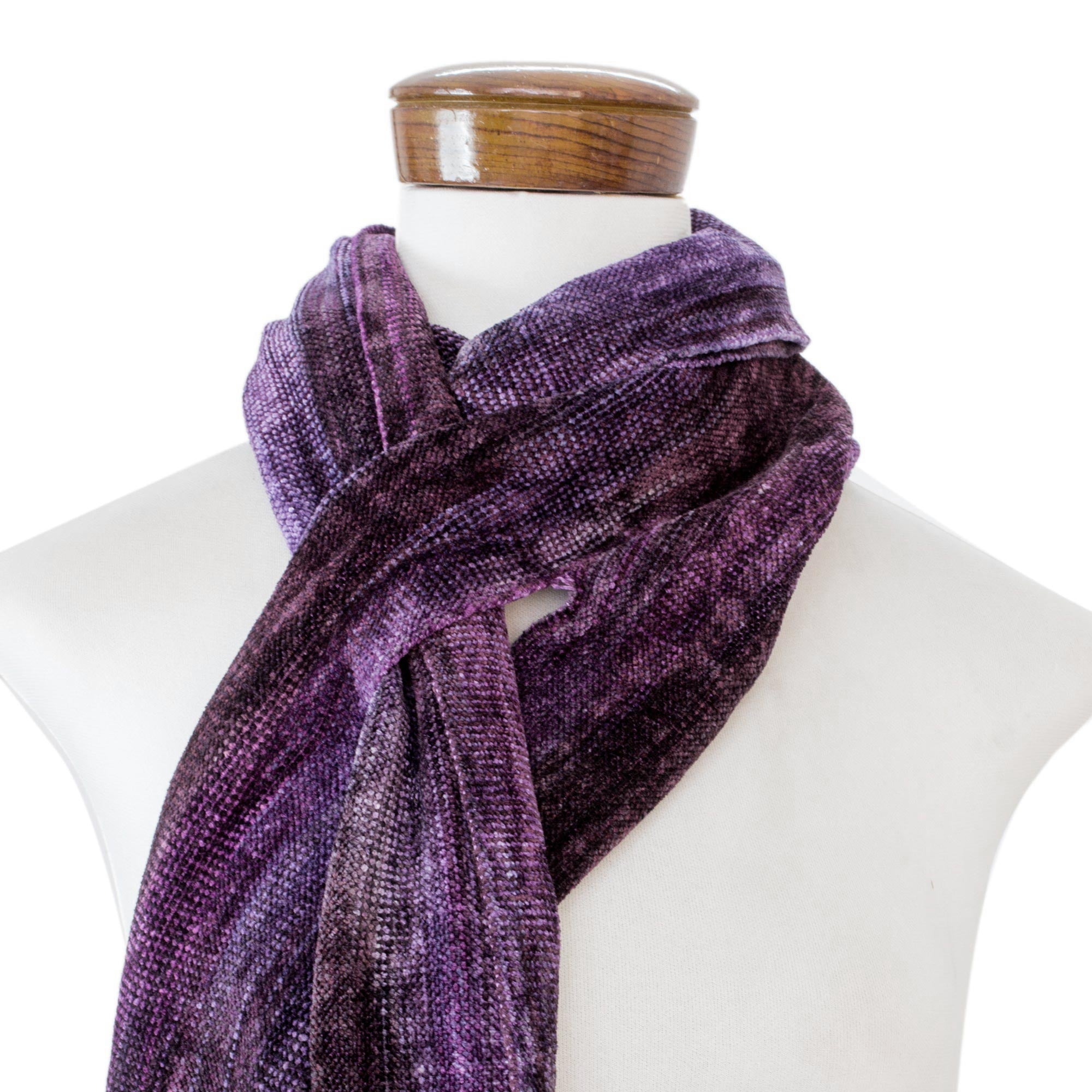 Orchid Dreamer Bamboo Chenille & Cotton Scarf