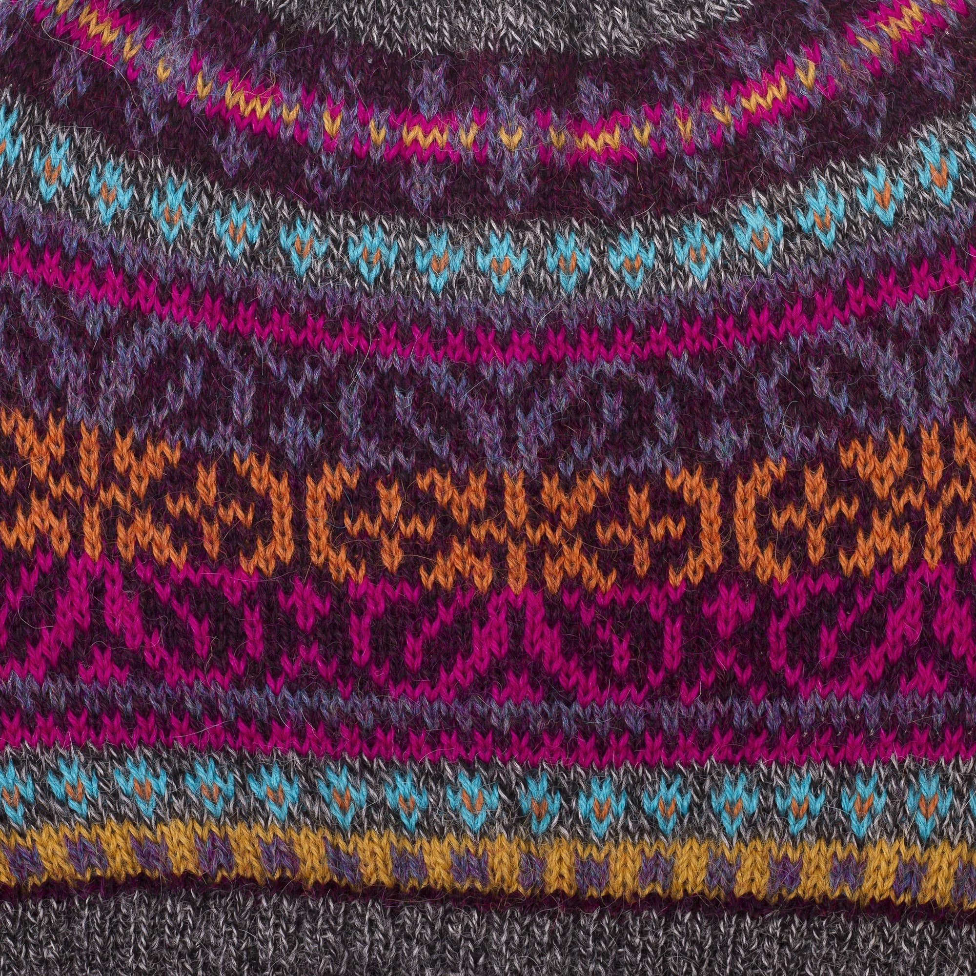 Inca Melange Multicolored 100% Alpaca Knit Hat