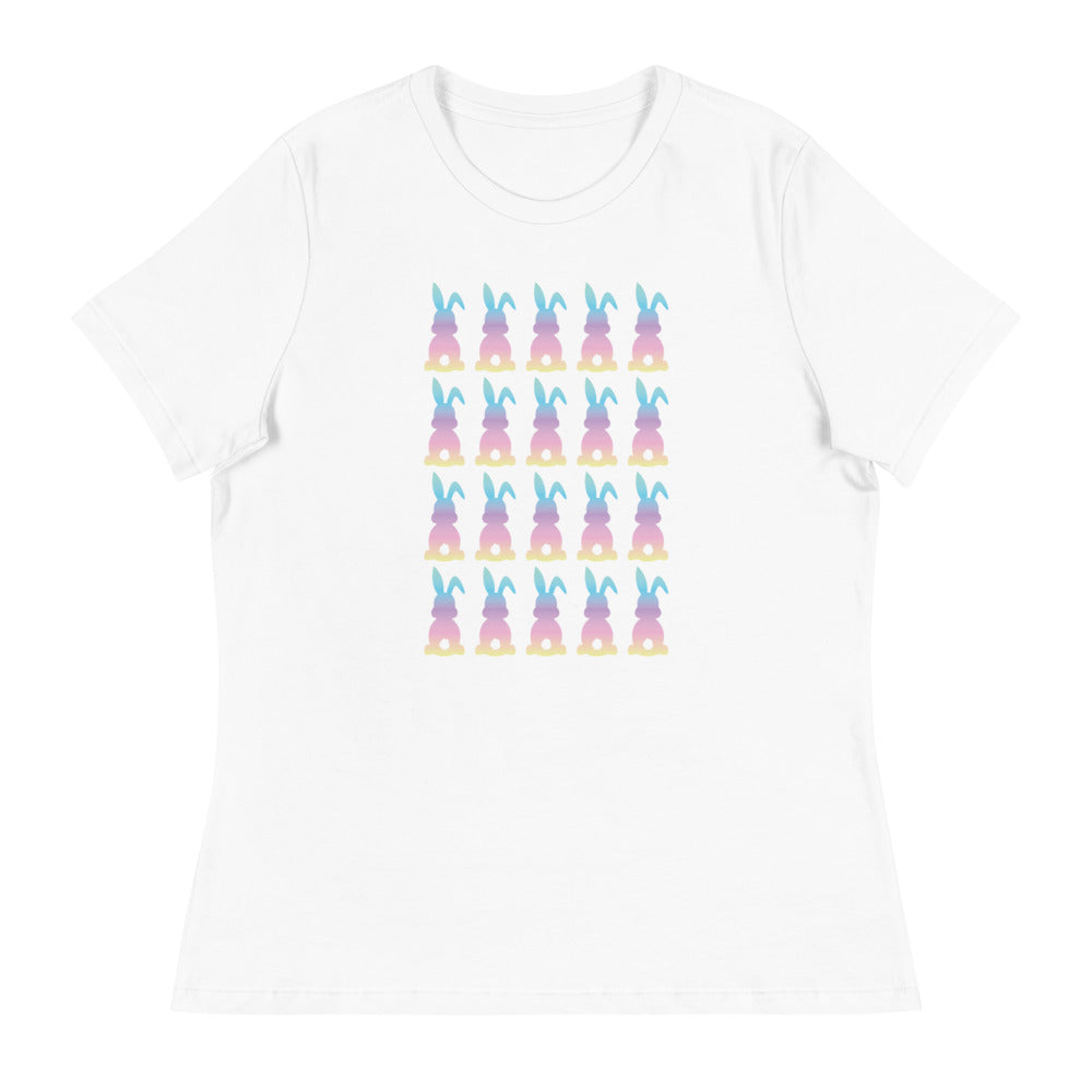 Cotton Candy Colored Bunny Women's Relaxed T-Shirt