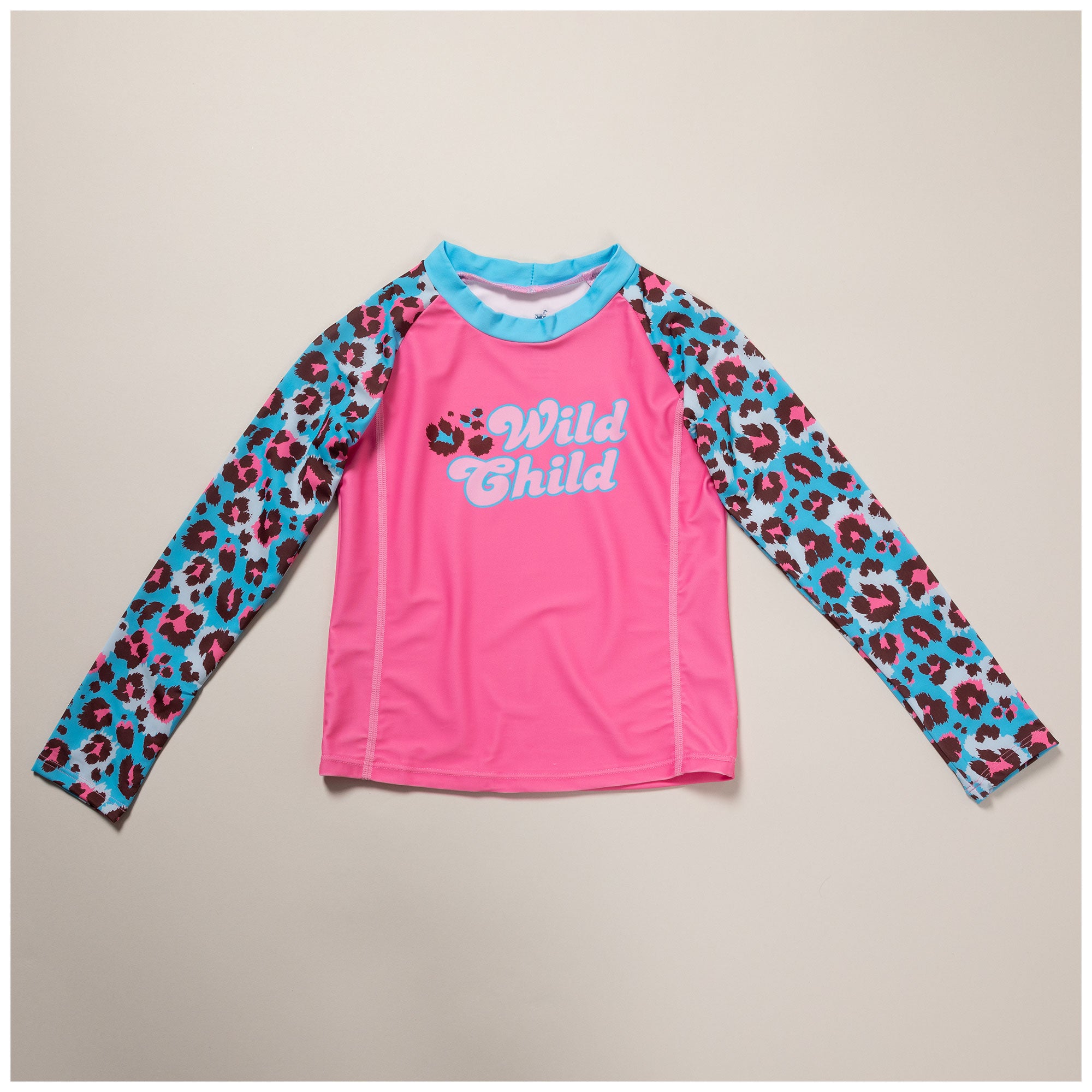 Kids Long Sleeve Rashguard Swim Shirt