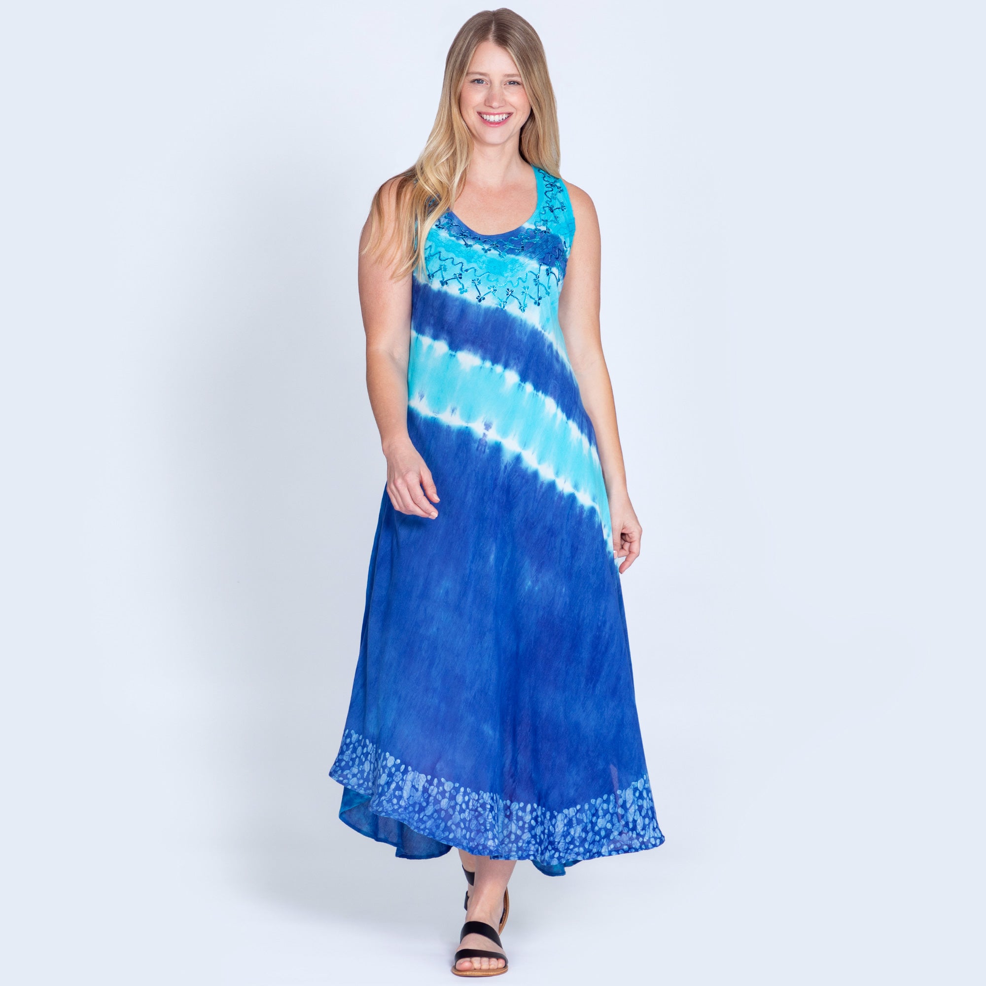 Just My Stripe Tie-Dye Long Dress | Fair Trade