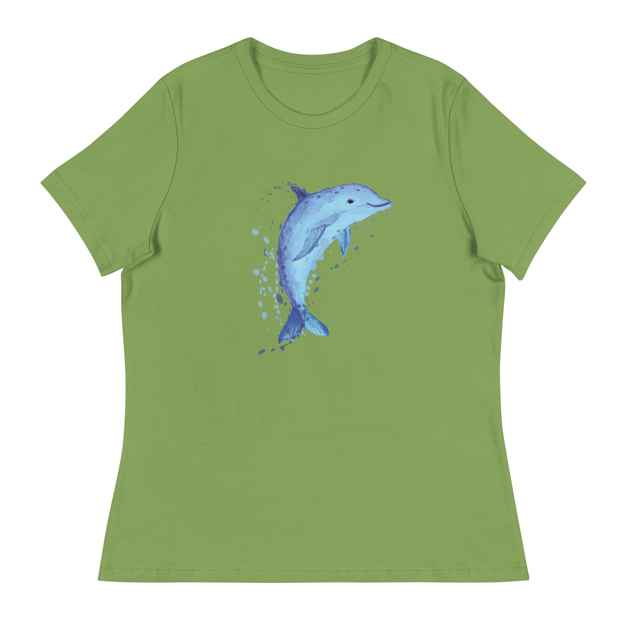 Sweet & Splashing Dolphin Women's Relaxed T-Shirt