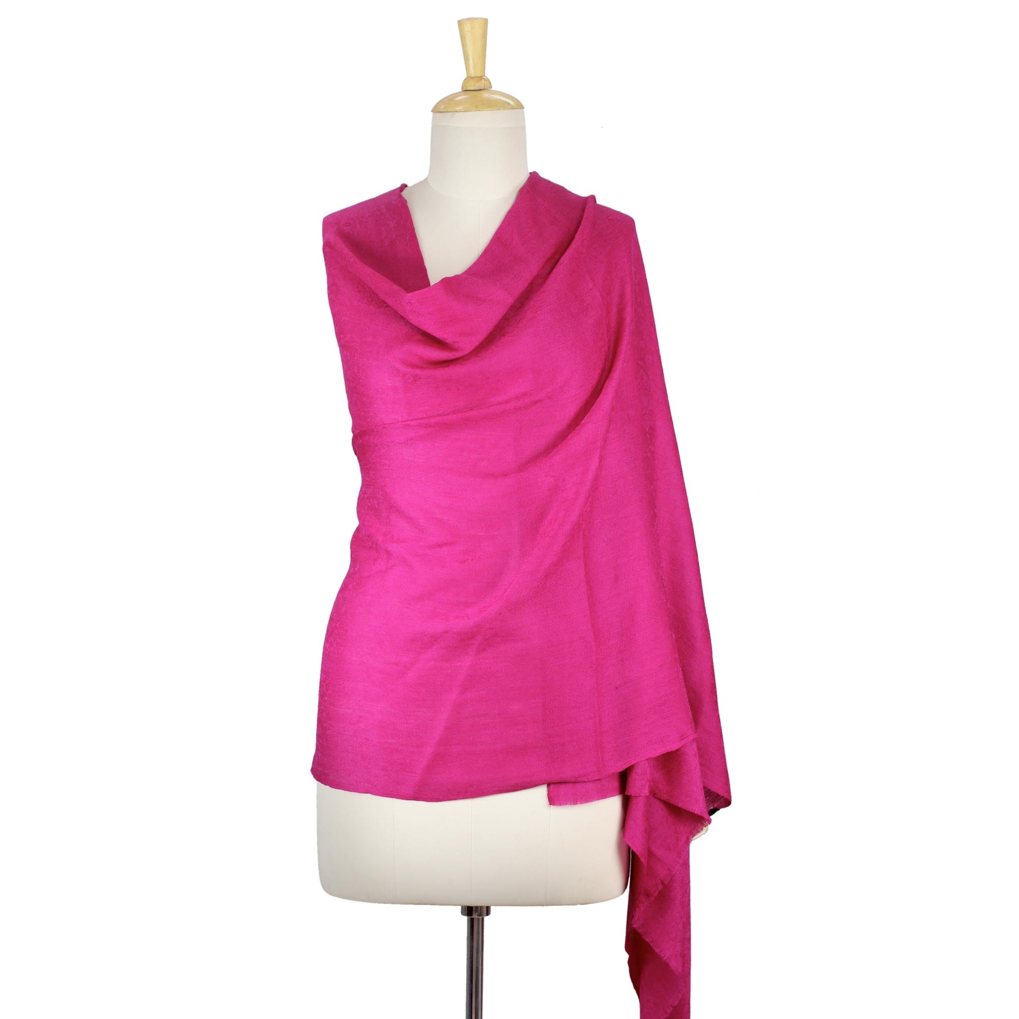 Magenta Glamour Shawl