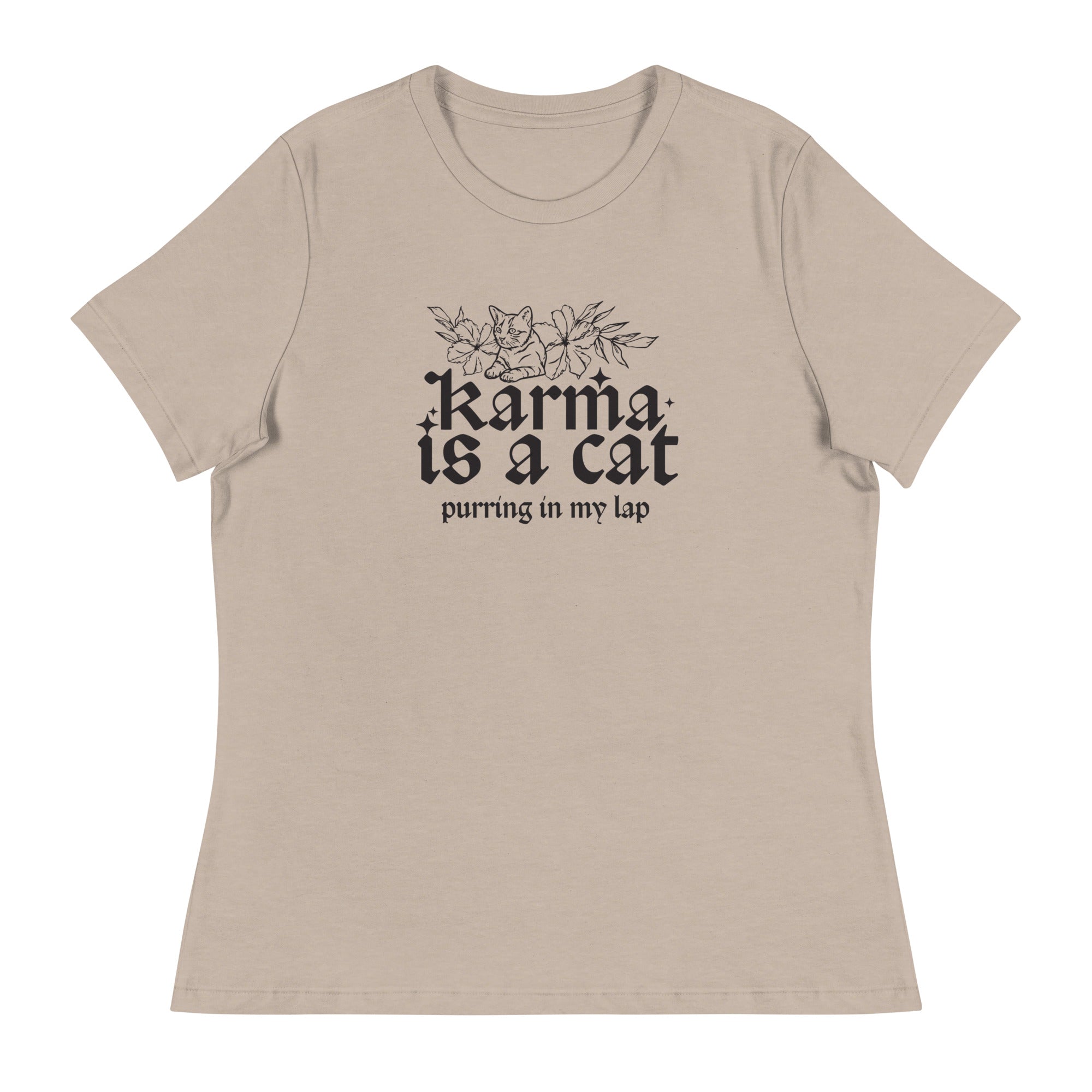 Karma is a Cat Women's Relaxed T-Shirt