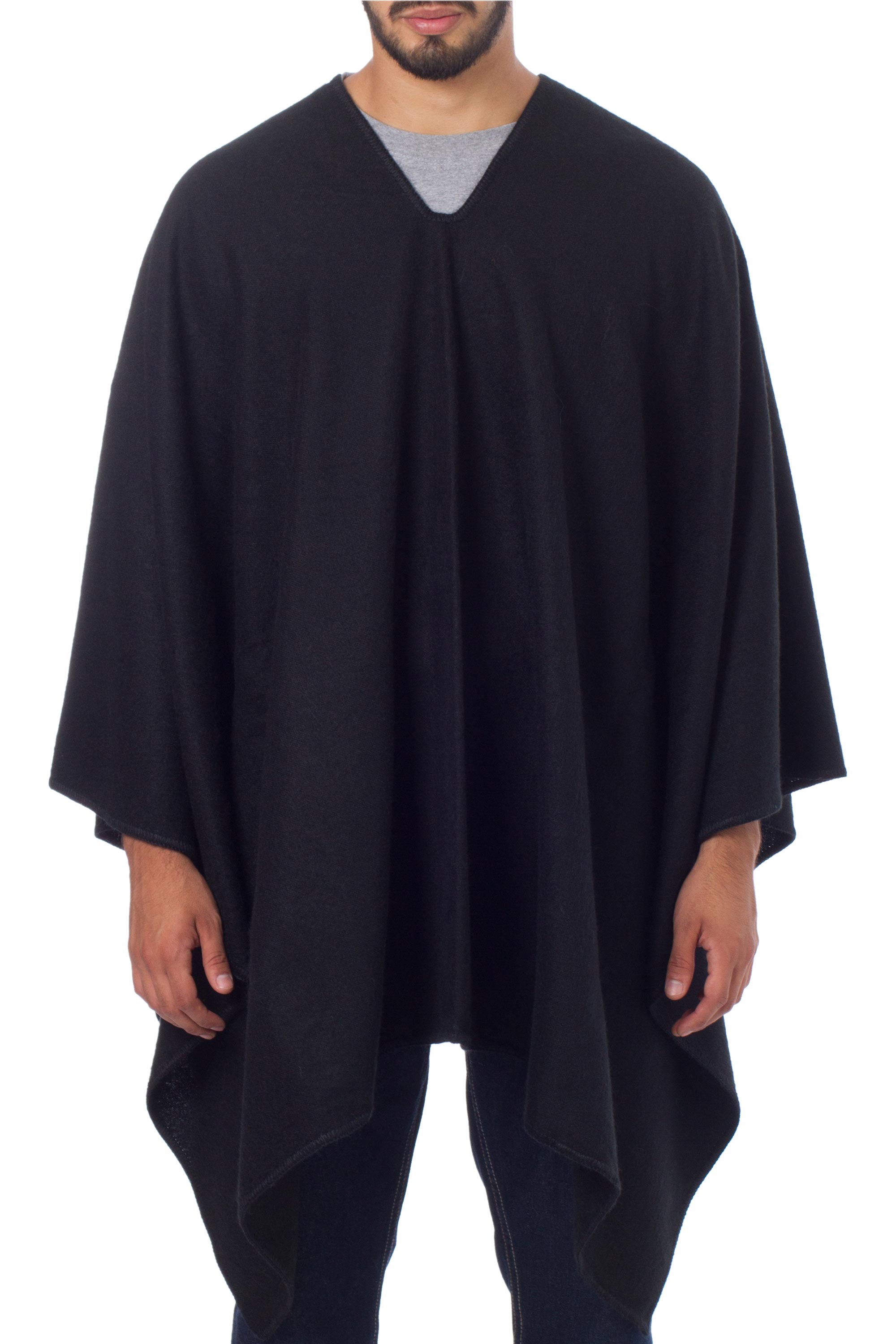 Inca Explorer Men's Alpaca Blend Poncho