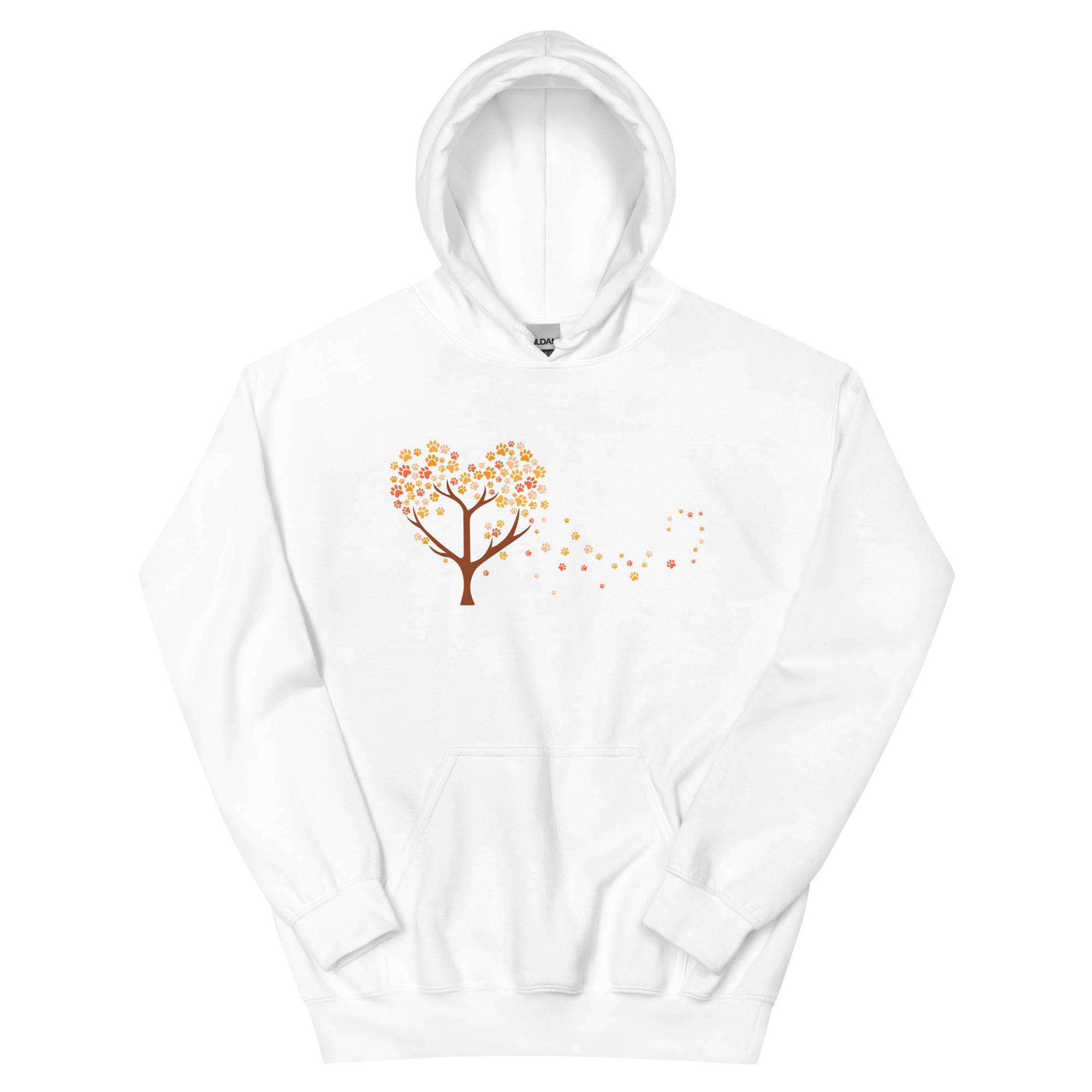 Falling Paw Leaves Hoodie