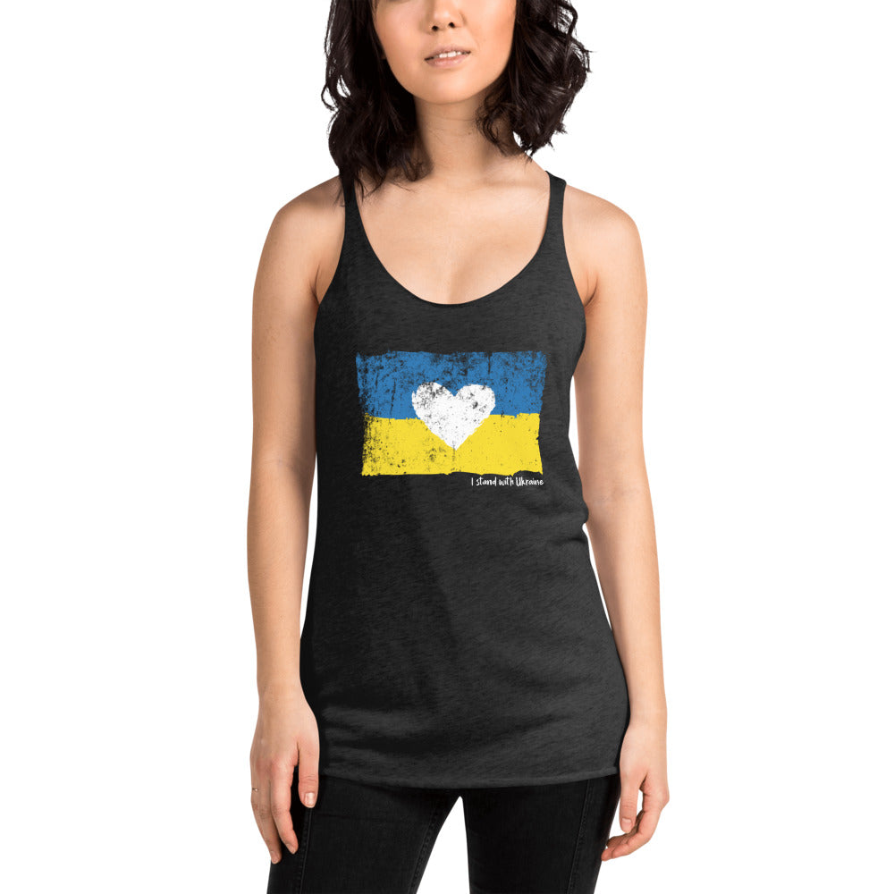 I Stand With Ukraine Women's Racerback Tank