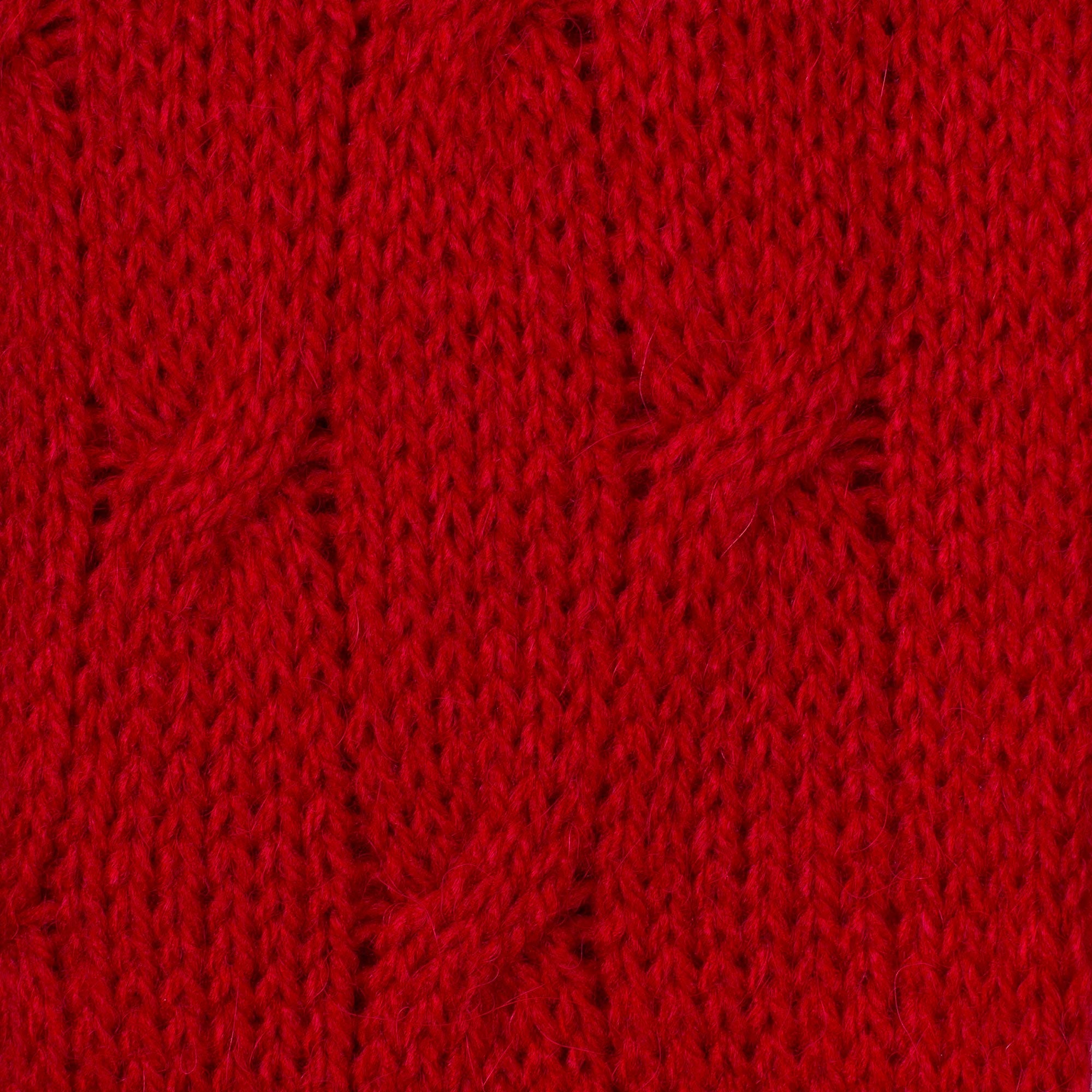 Soft Winter Red Knit Scarf