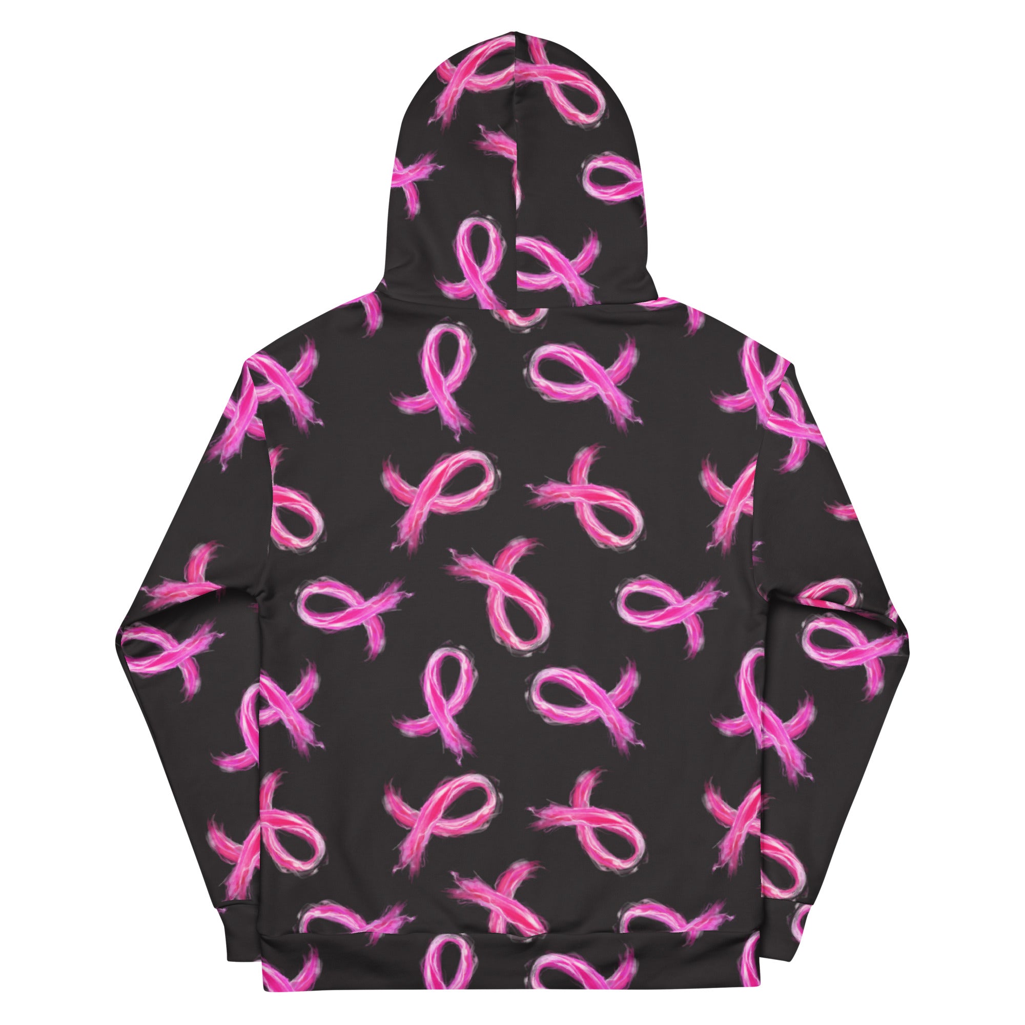 Painted Pink Ribbon Recycled Hoodie